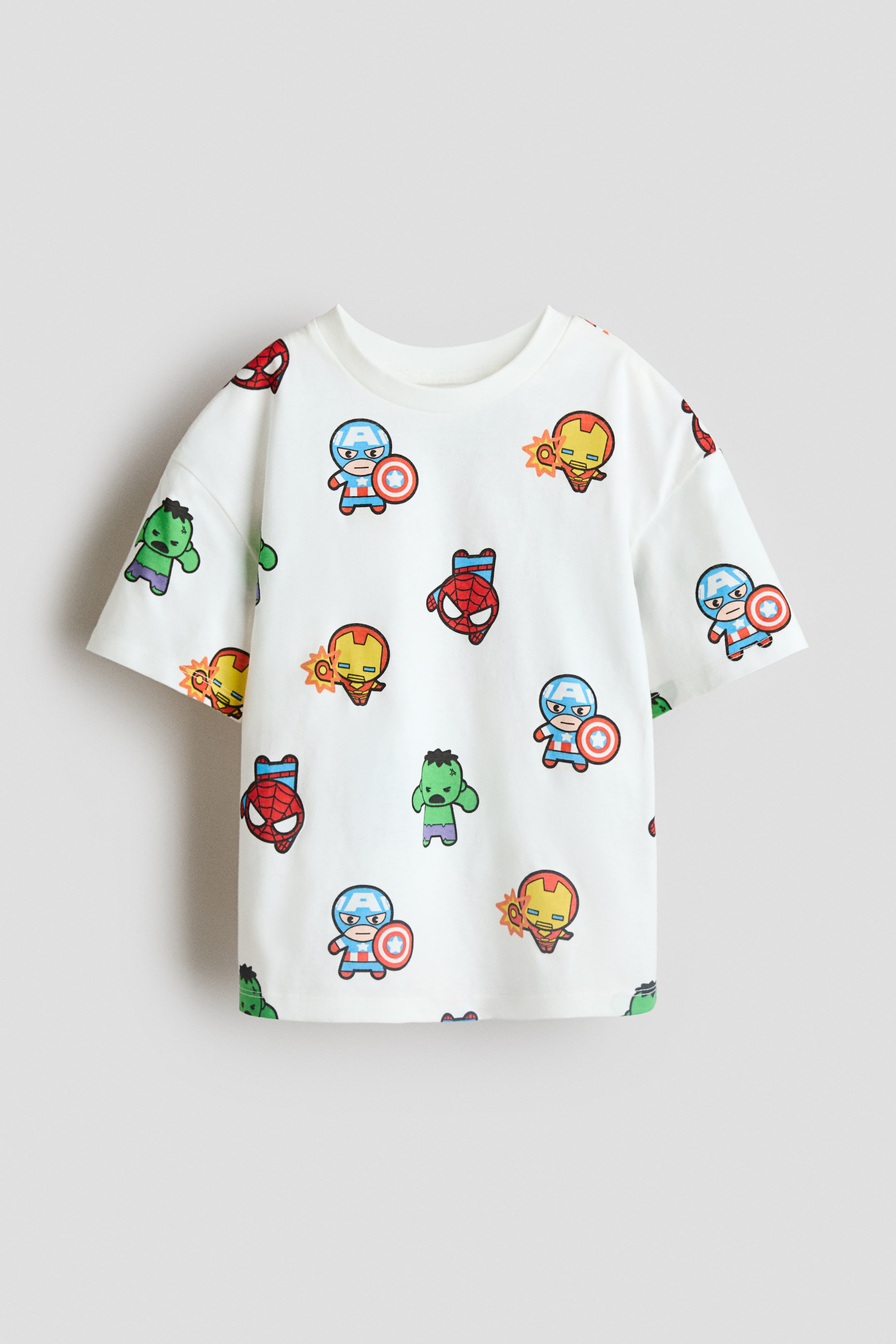 Grotere afbeelding bekijken: Oversized T-shirt met print - Wit/Marvel Comics - KINDEREN | H&M NL 1