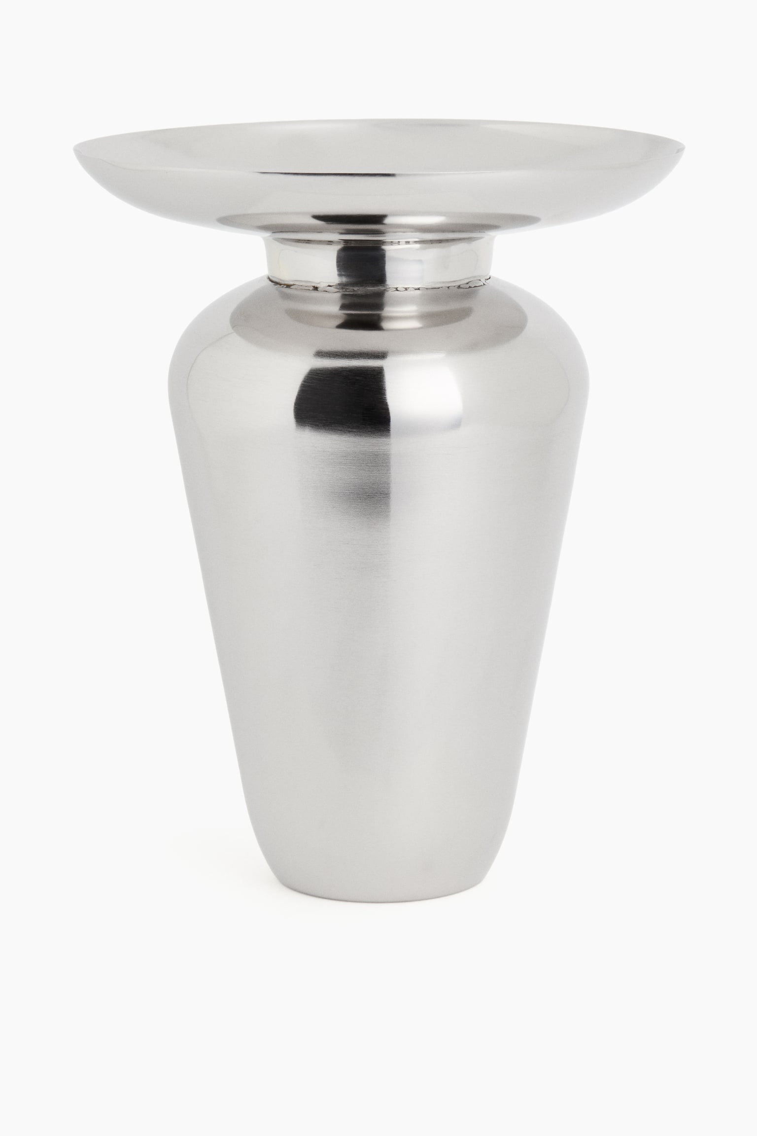Stainless steel vase - SIlver-coloured