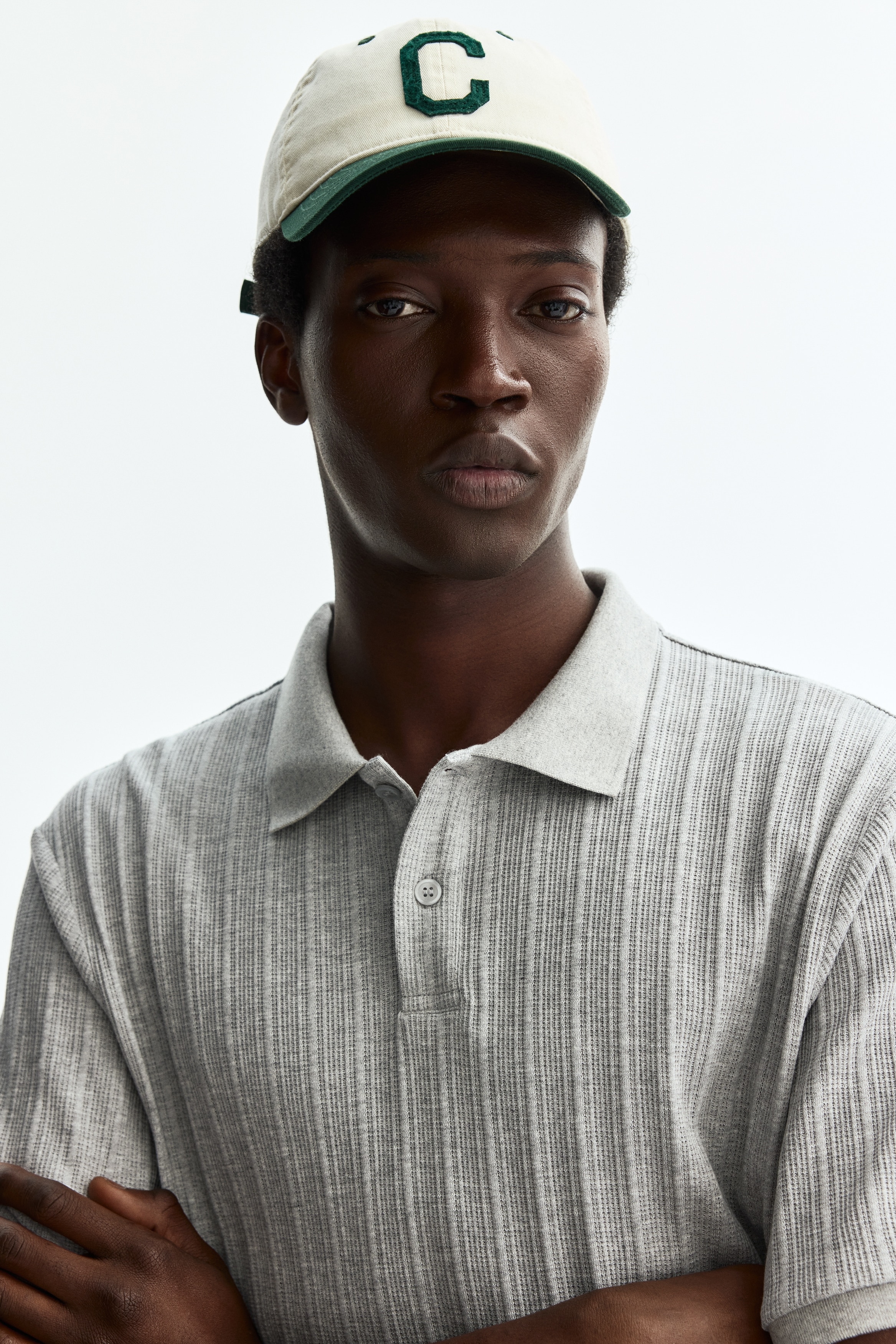 Slim Fit Textured jersey polo shirt