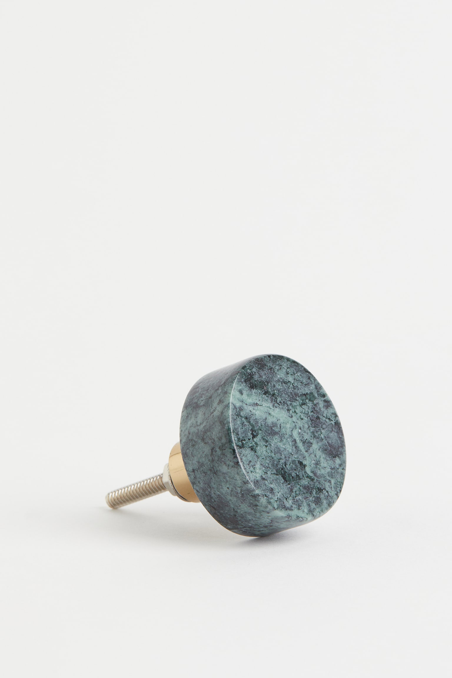 Marble knob - Dark green/White/Marble - 1