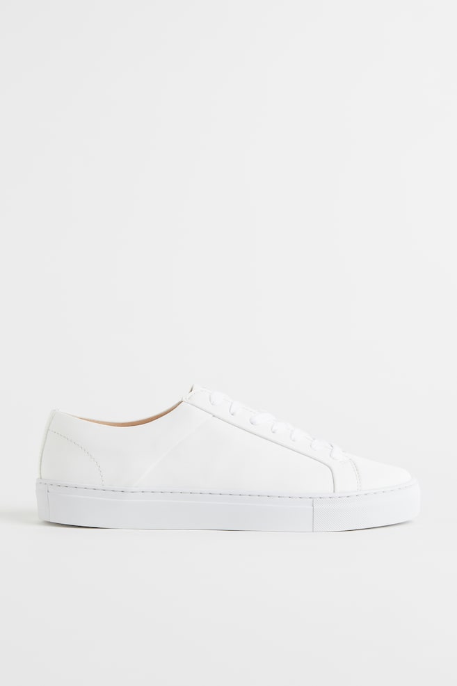 Trainers - White/Leather - 1