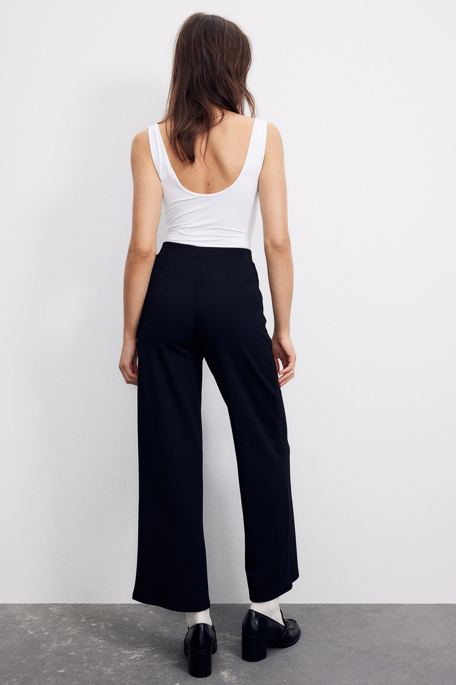 Button-front trousers - Black/Black/Navy blue/Dark grey/Black - 4