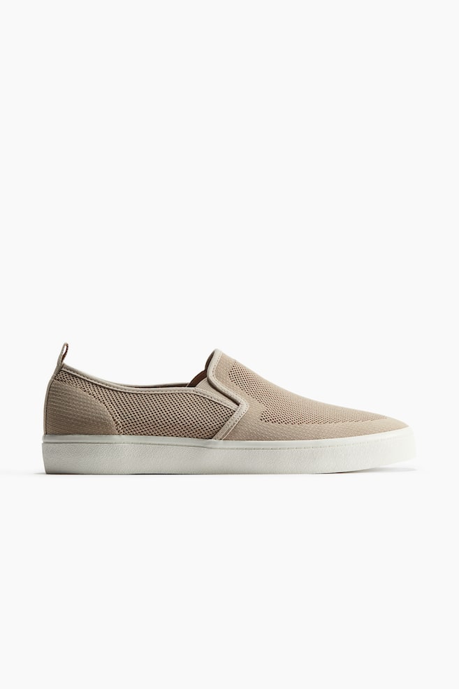 Slip-on-Sneaker aus Mesh - Beige - 1