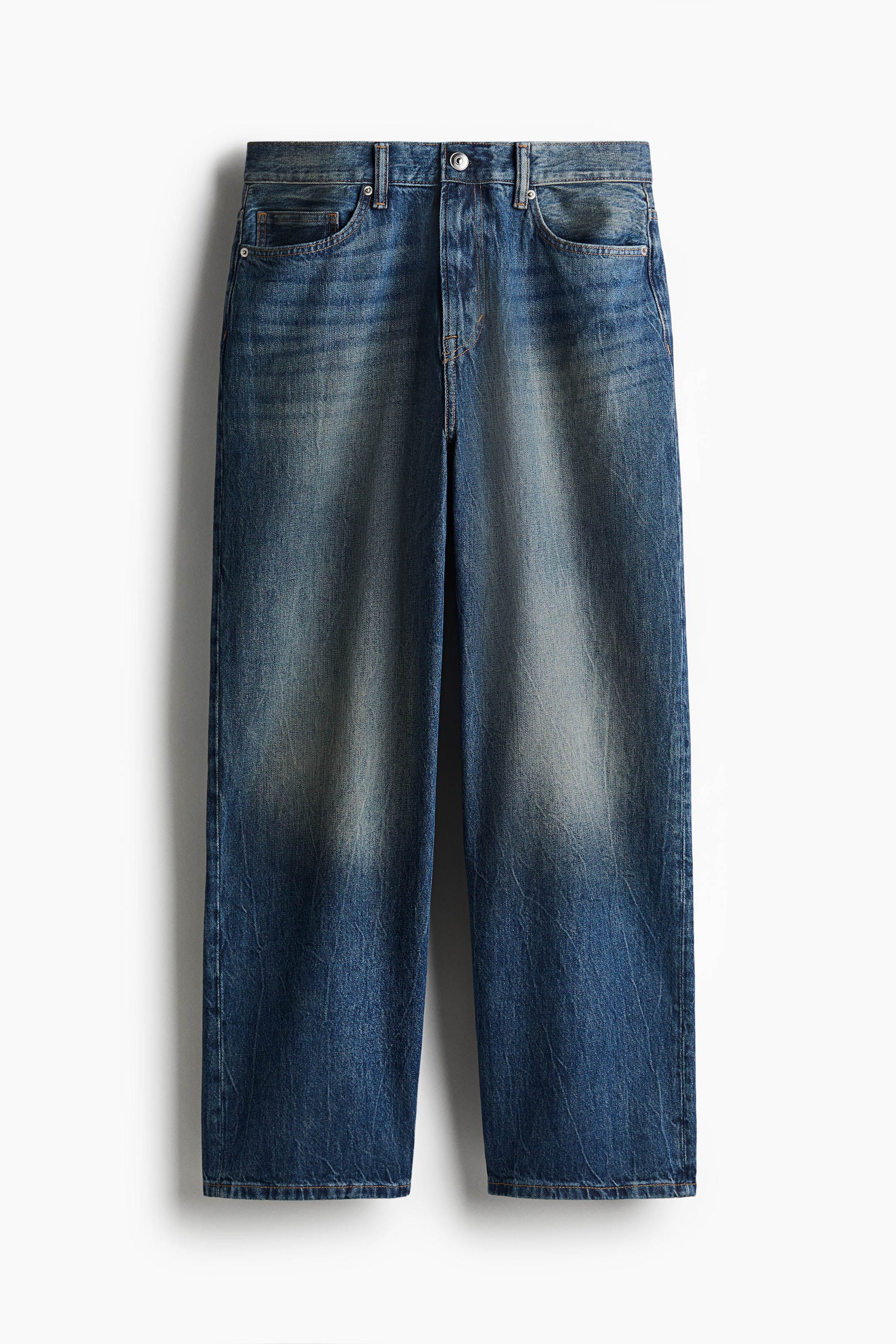 Baggy Jeans - Dark denim blue - Men | H&M GB 5