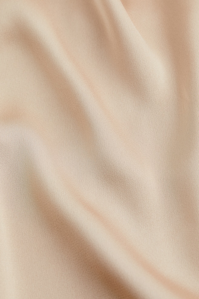 MAMA Satin wrap cardigan - Light beige - 2