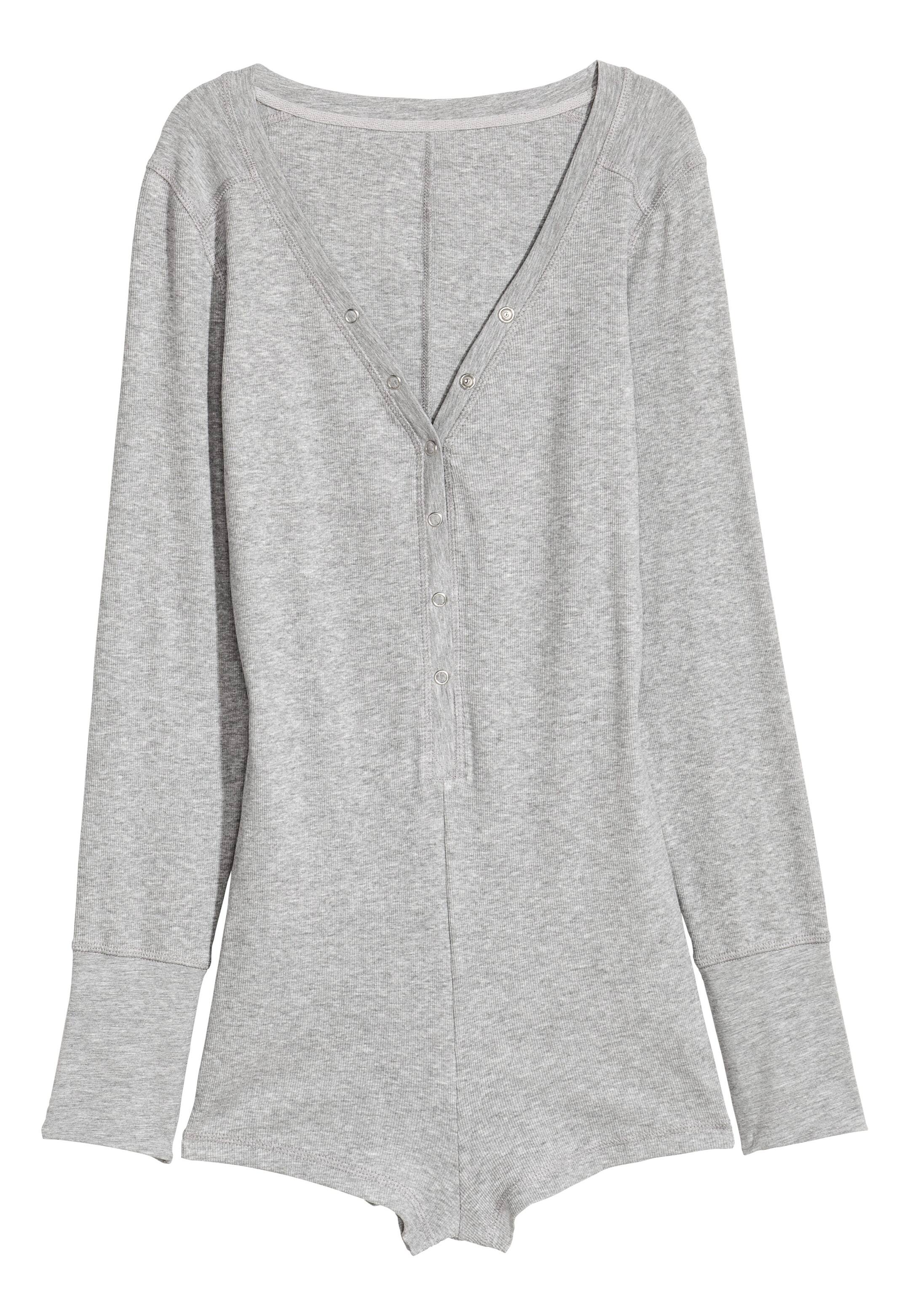 View larger image: Jersey playsuit - Grey - Ladies | H&M GB 1