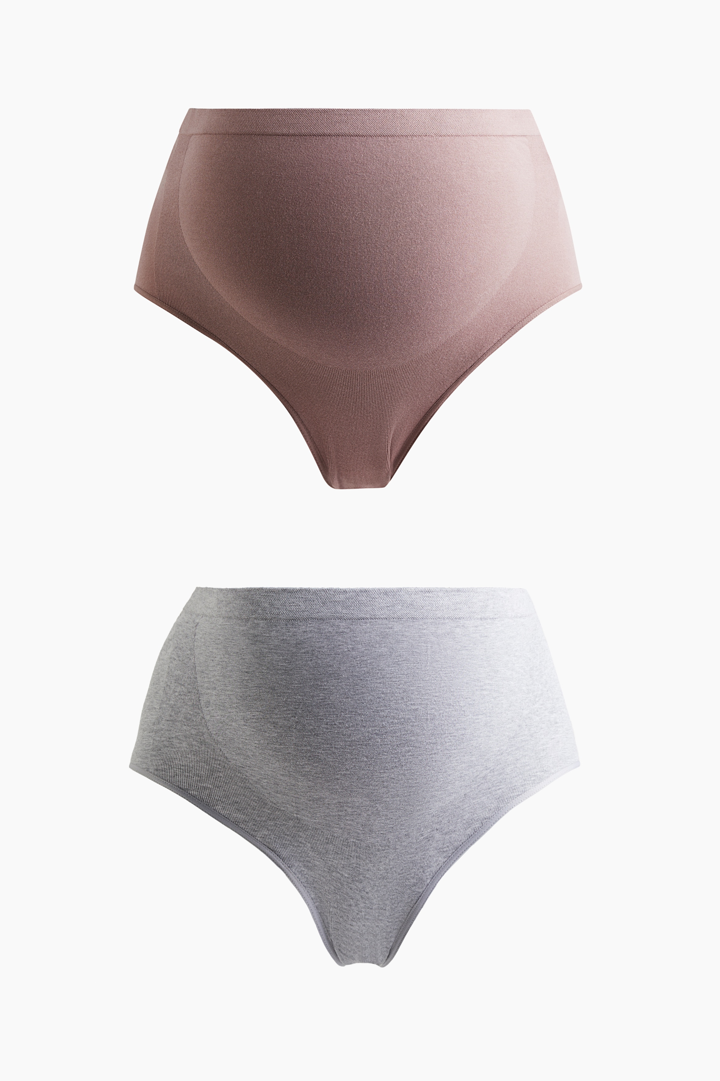 MAMA 2-pack Seamless Cotton-blend briefs - Dusty rose
