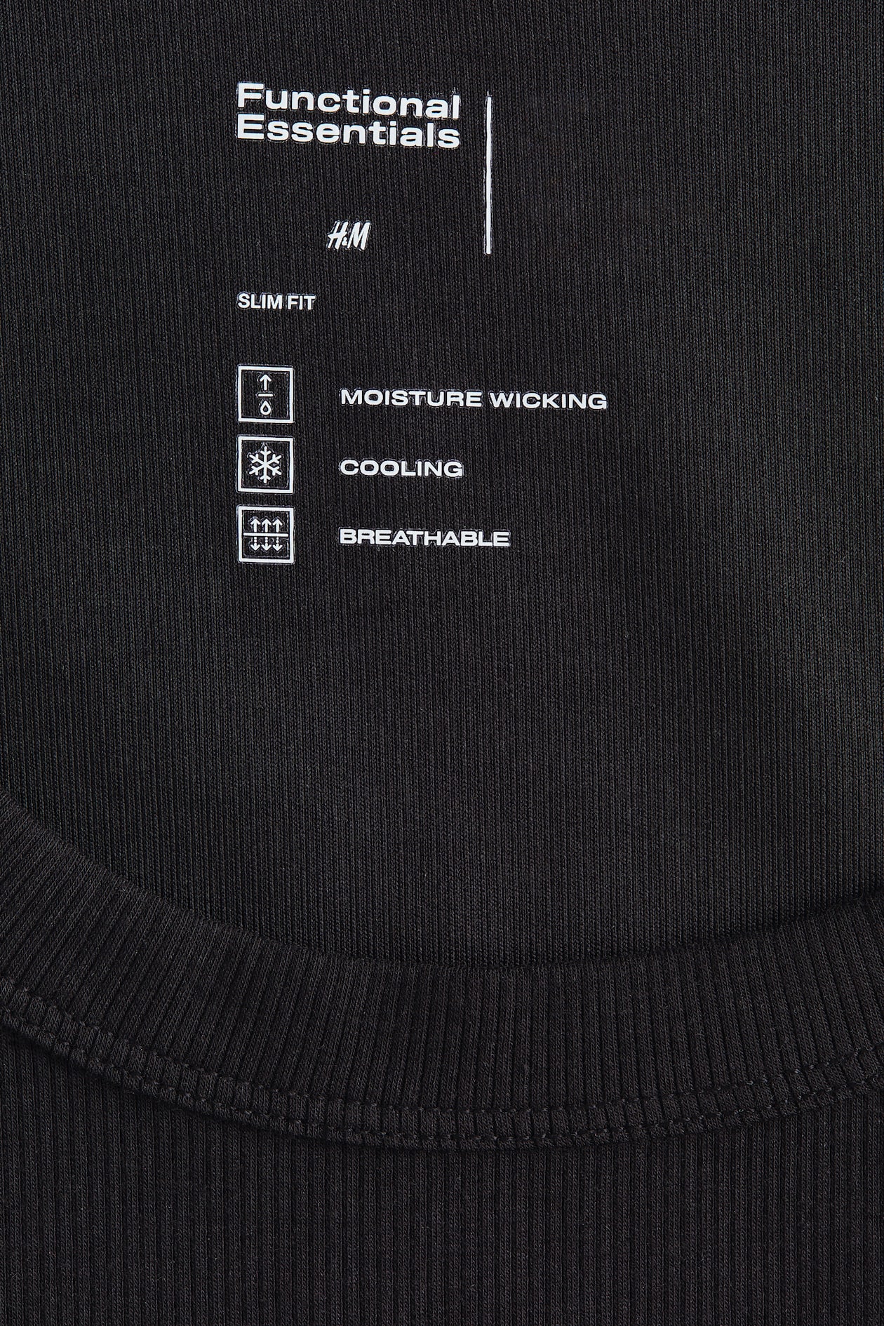 Cooling Slim-Fit Ribbed Tank Top - image 3