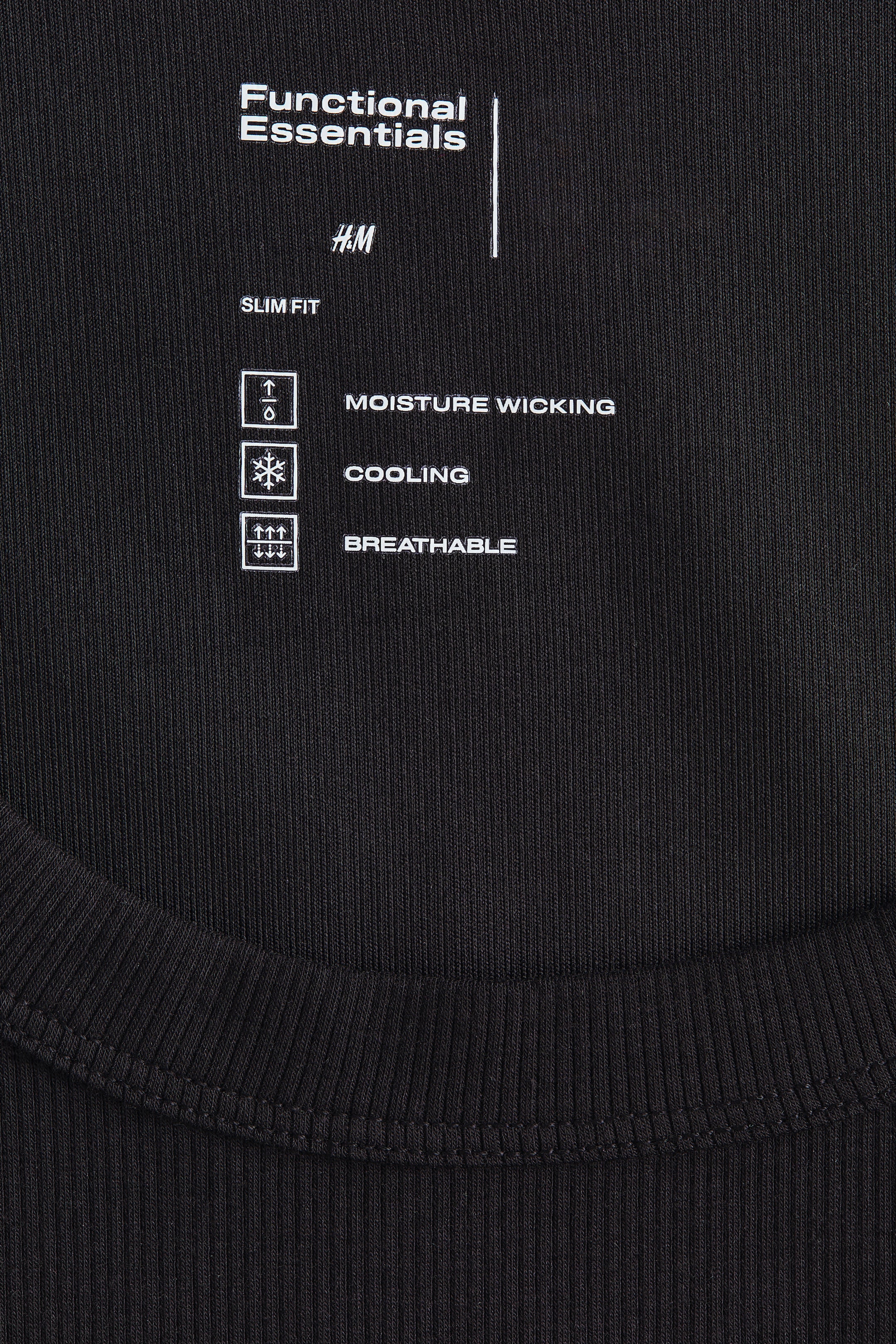 Женские топы H&M Cooling Slim-Fit Ribbed Tank Top — фото 5