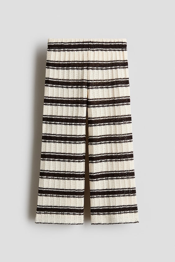 Детские брюки H&M Wide-Leg Textured-Knit Pants