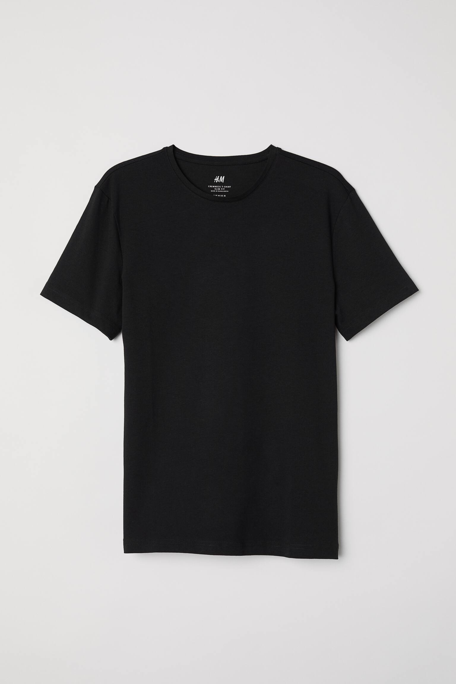 5-pack Slim Fit T-shirts - Black - Men | H&M US