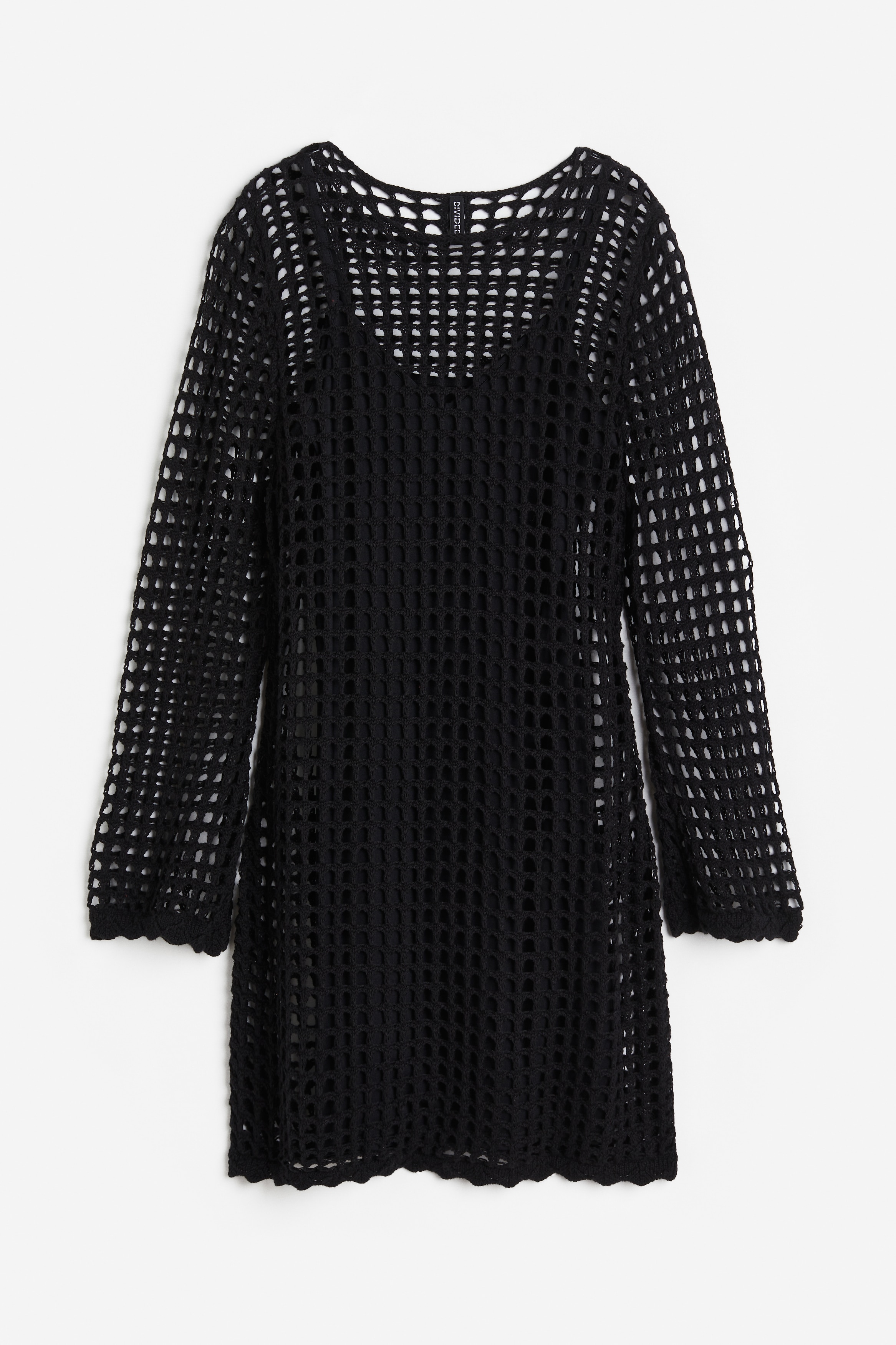 Women's Bright blue Hole-knit dress | H&M