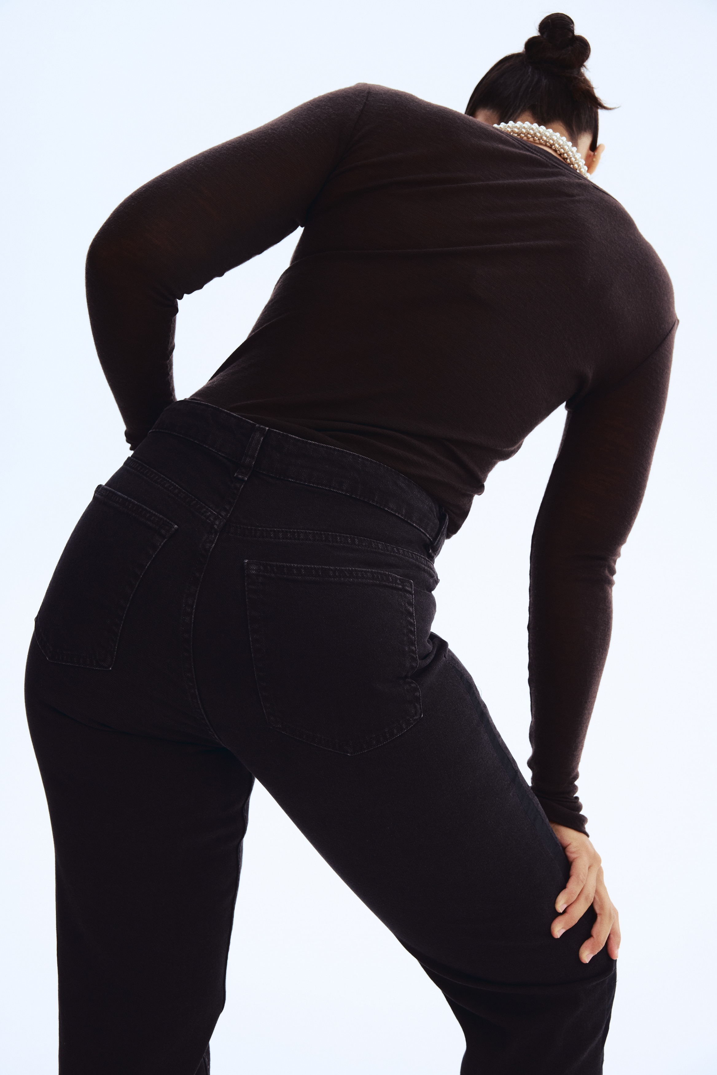 Mom Slim Fit High Waist Ankle Jeans