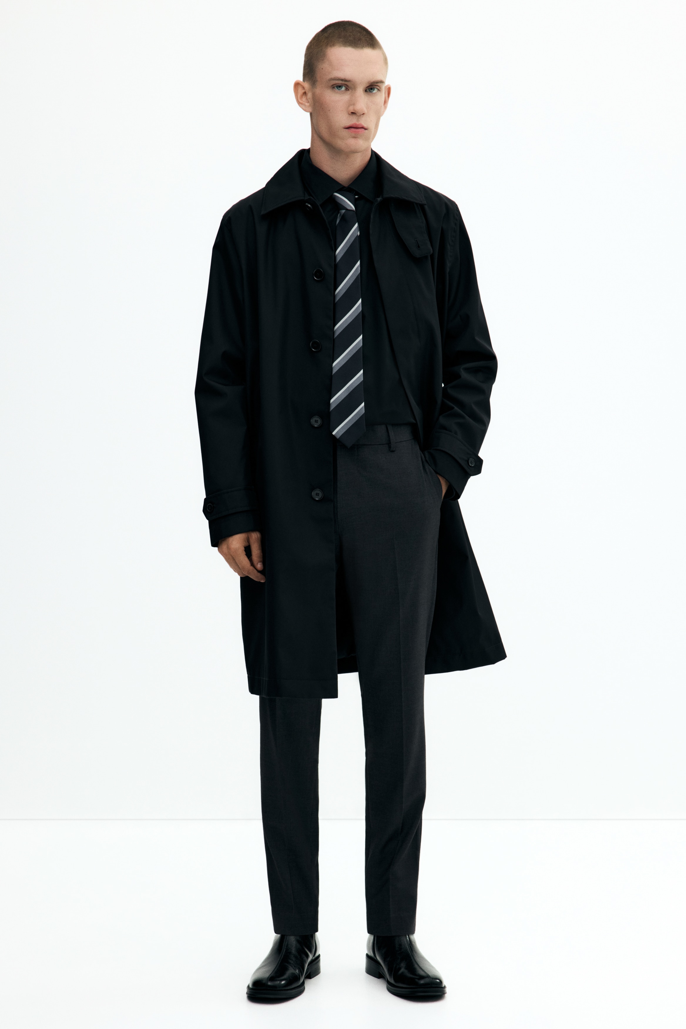 Skinny Fit Suit trousers - Dark gray/Dark blue/Black