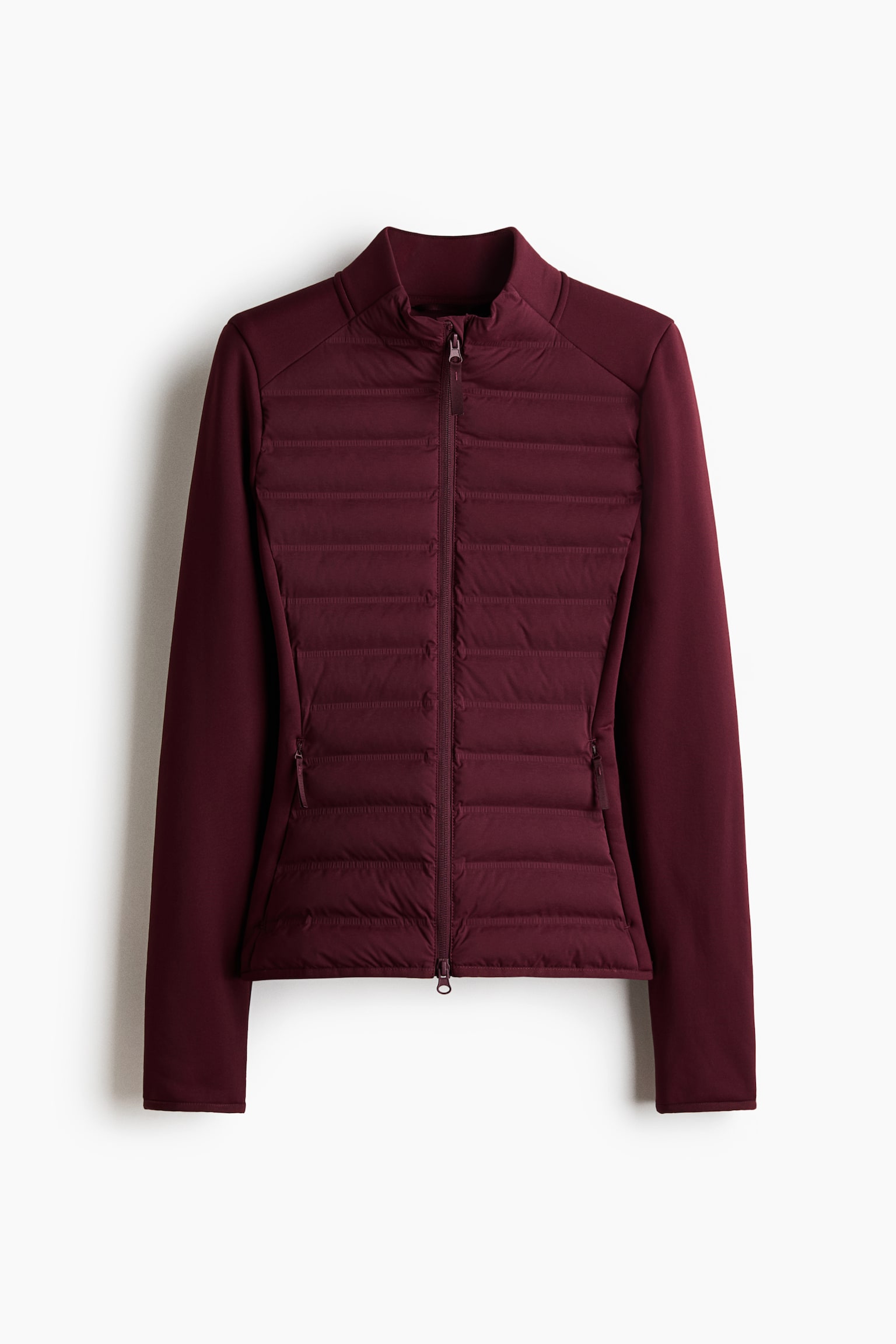 Hybrid padded jacket with ThermoMove™ - Cherry red/Black/Choco mocha/Light beige/Black
