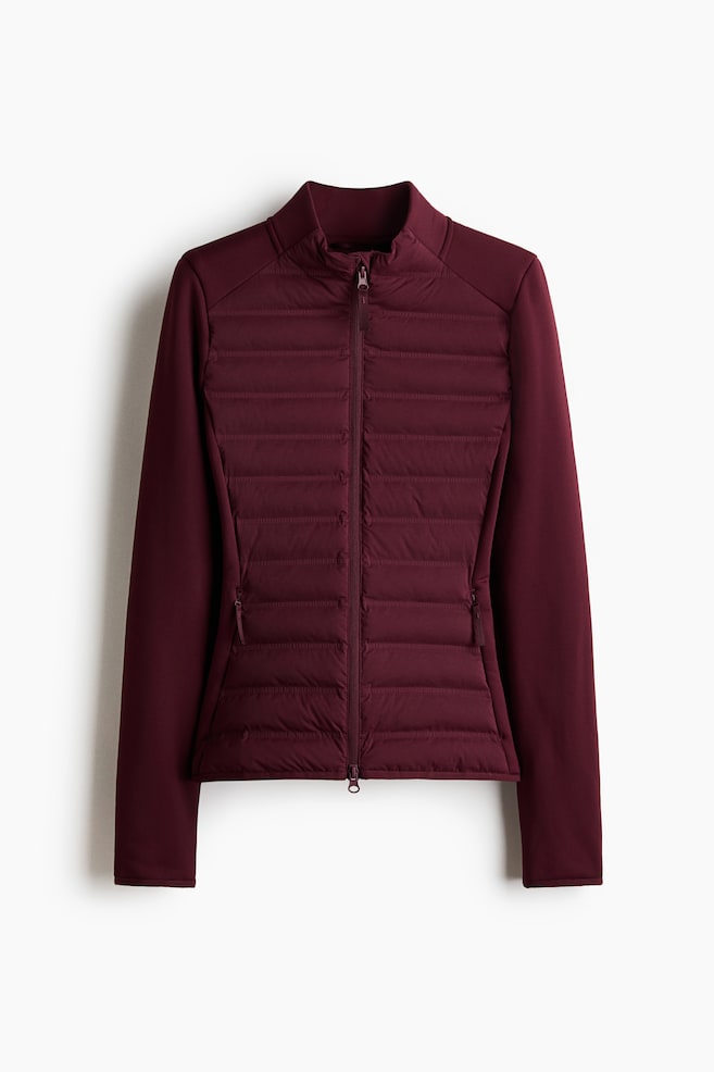 Hybrid padded jacket with ThermoMove™ - Cherry red/Black/Choco mocha/Black/Dusty purple/Light beige - 1