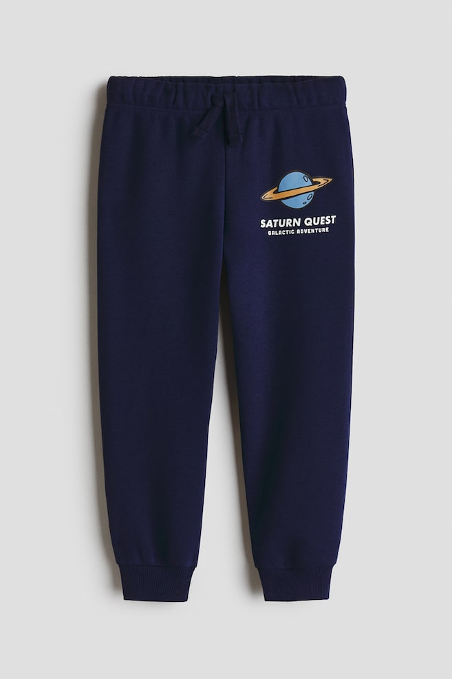 Brushed-inside joggers - Dark blue/Saturn Quest/Anthracite grey/Light grey marl/New York/Dark green/Stegosaurus - 1