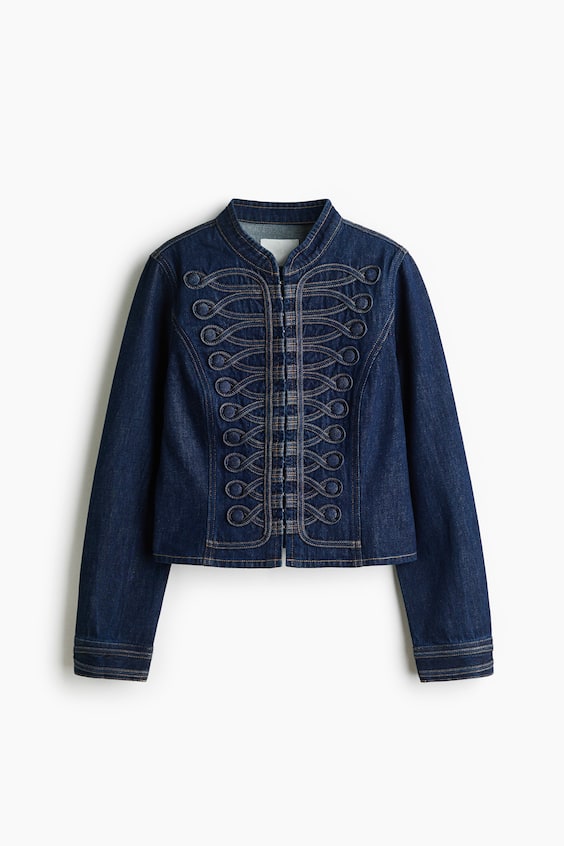 Женские куртки H&M Button-Tab Denim Jacket