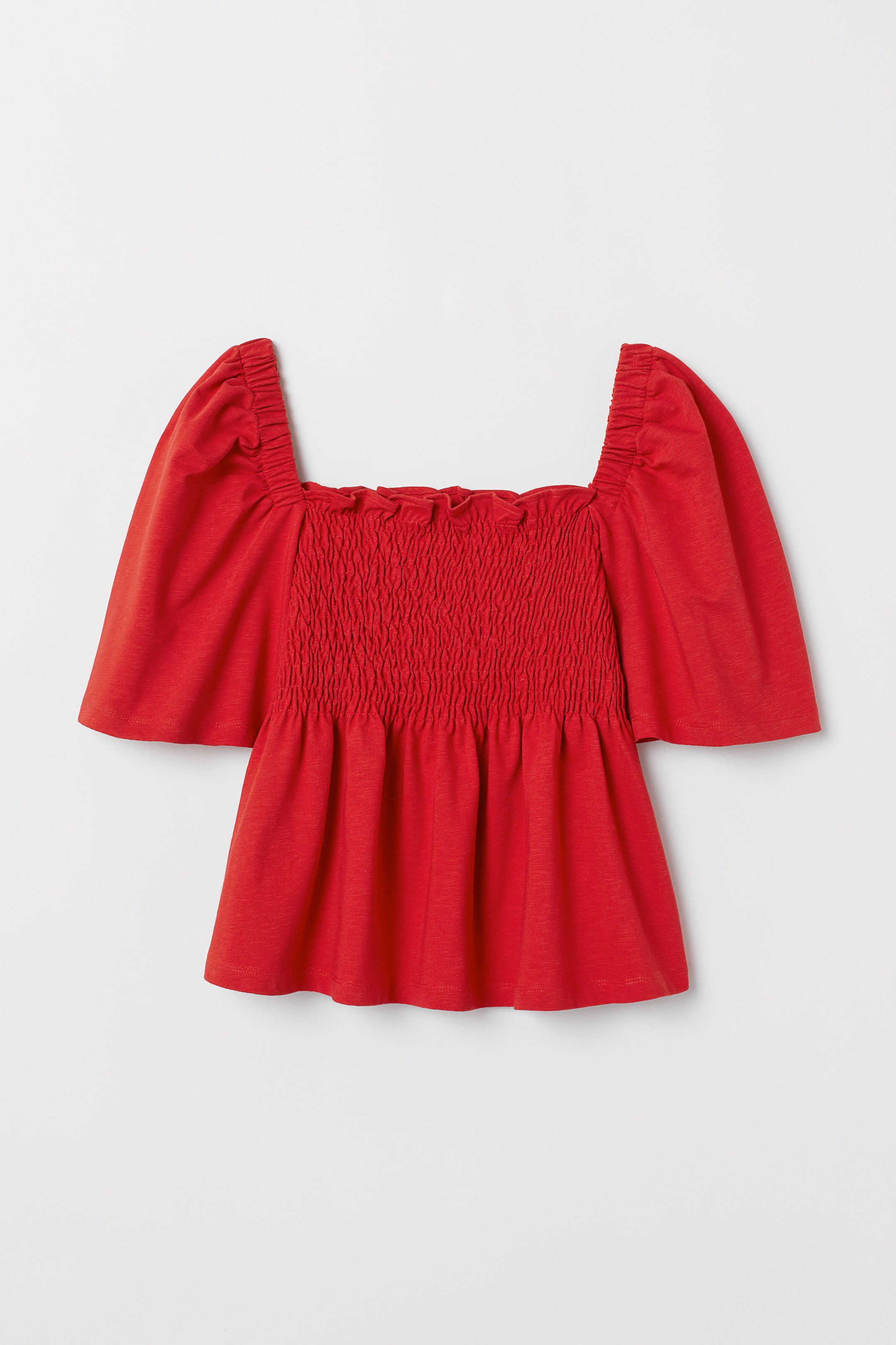 View larger image: Smocked top - Red - Ladies | H&M IE 1