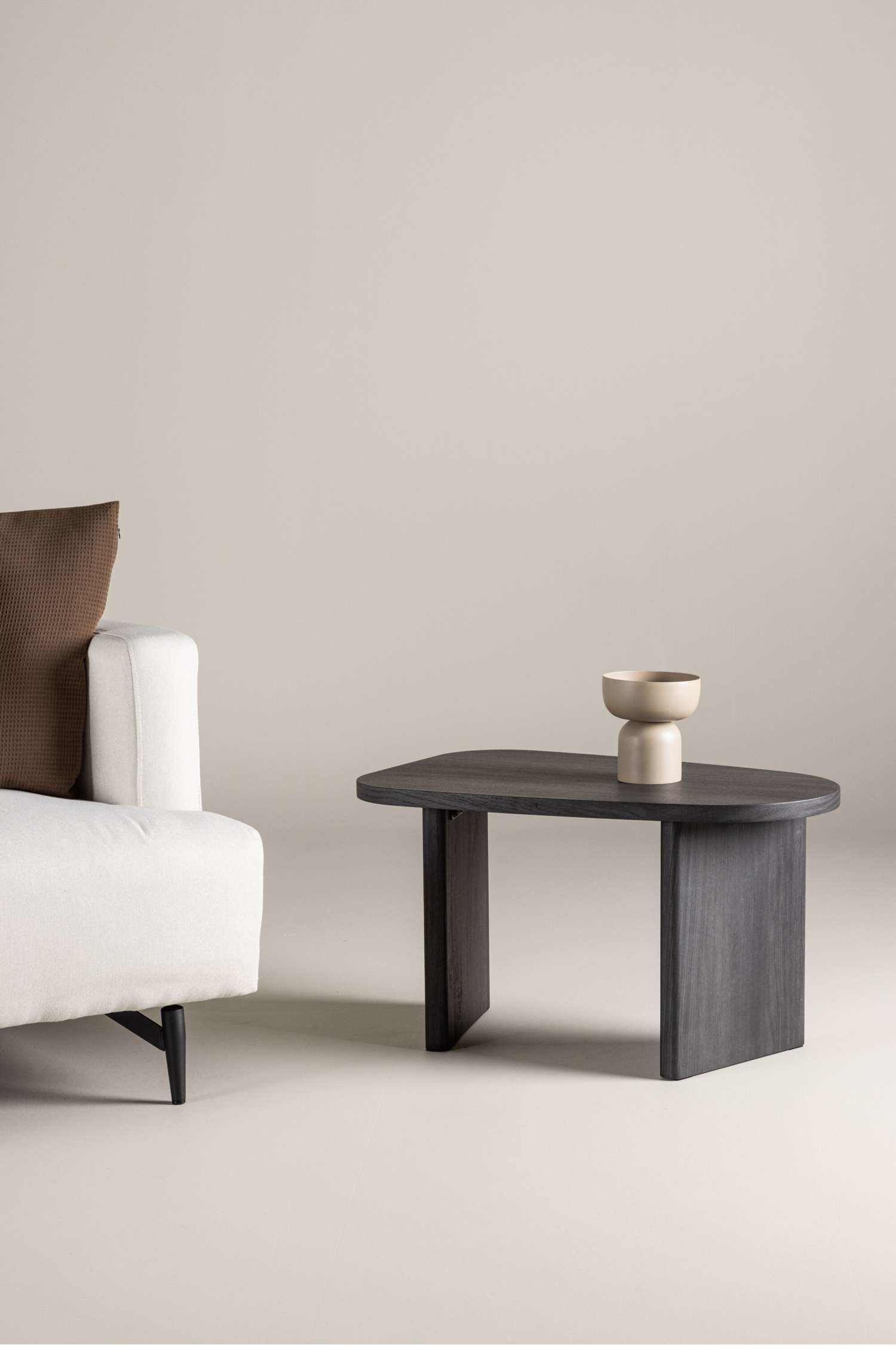 Grönvik Side Table - Mdf, Black/Mdf, Light Grey