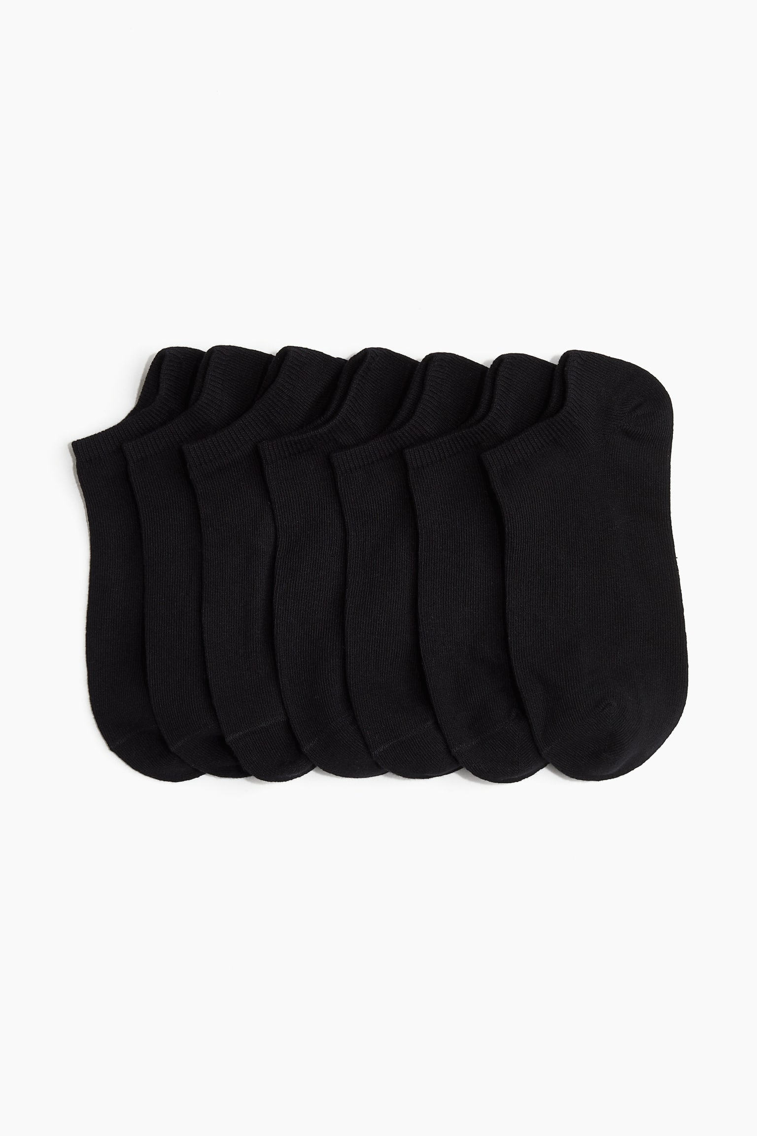 7-pack Ankle Socks - Black - 2