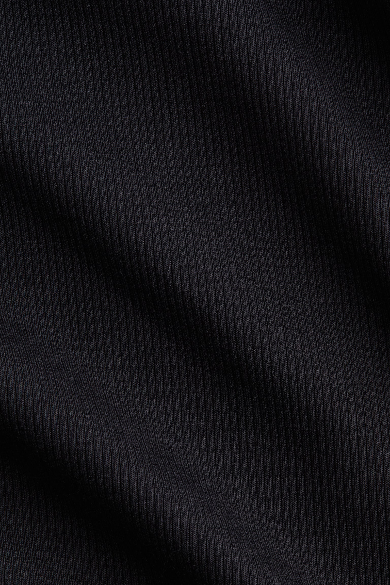 Женская футболка H&M Cooling Slim-Fit Ribbed, цвет: Чёрный — фото 7