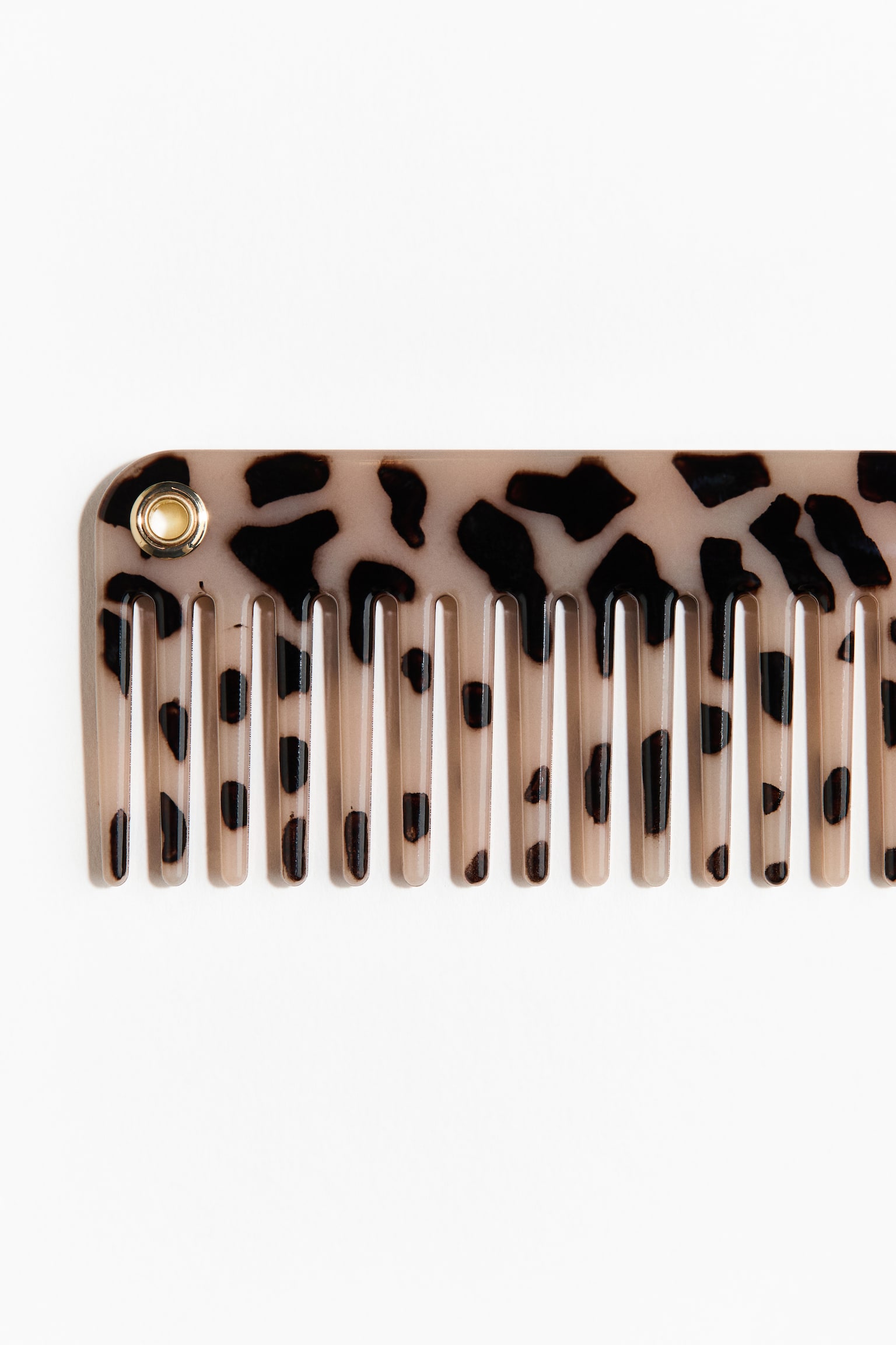 Hair comb - Beige/Tortoiseshell pattern/Light pink - 3