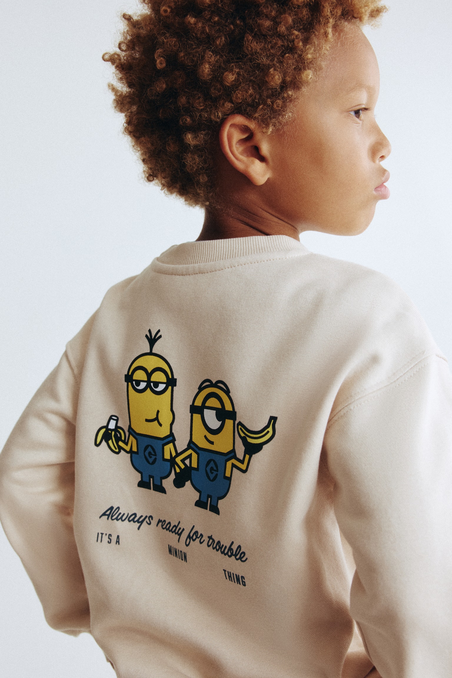 2-piece printed sweatshirt set - Light beige/Minions/Blue/Minecraft/Dark grey/Mickey Mouse - 8