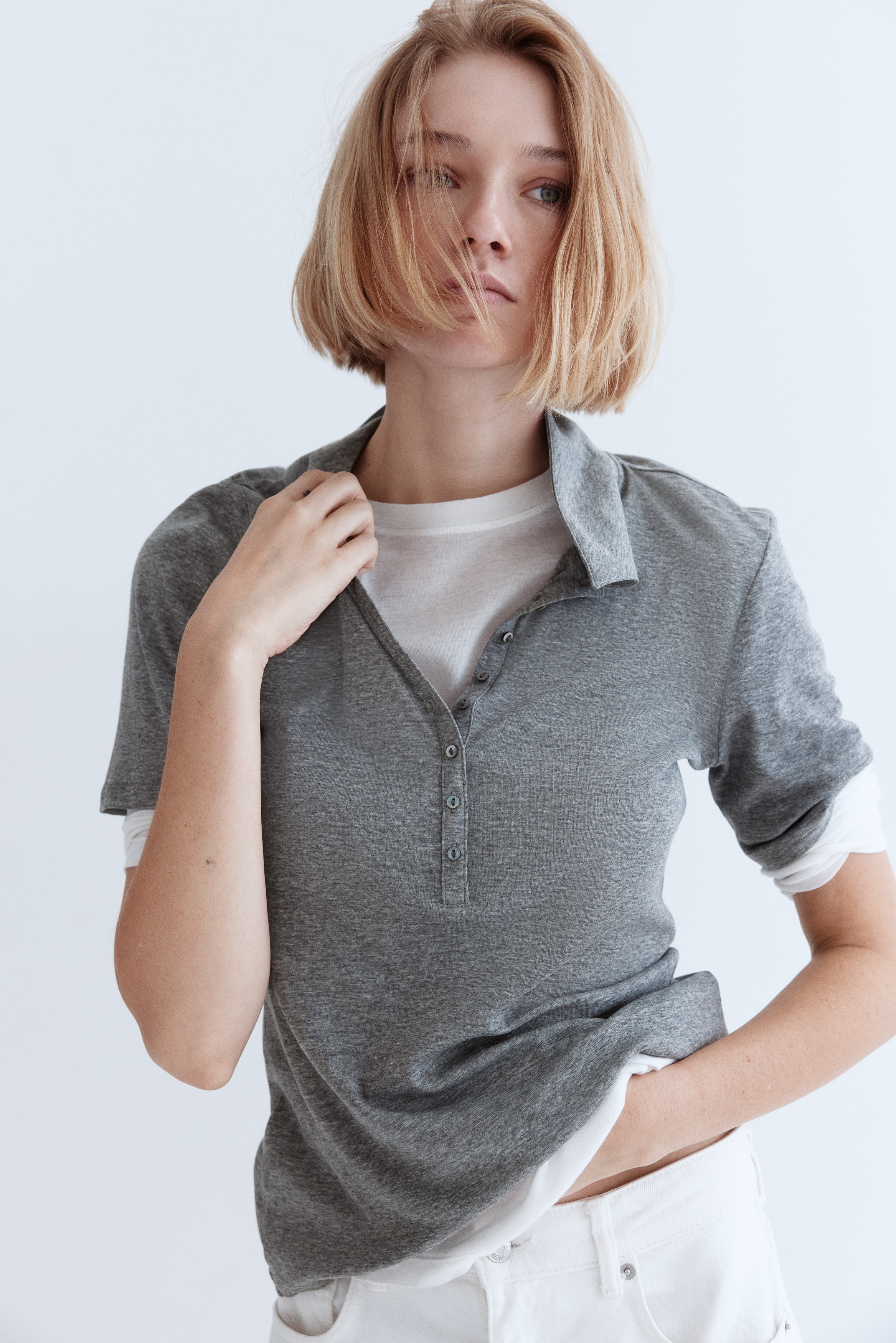 新品未使用　GREYSON グレー ポロシャツ M レディース GREYSON（グレイソン） Women's（レディース） Polo（ポロ