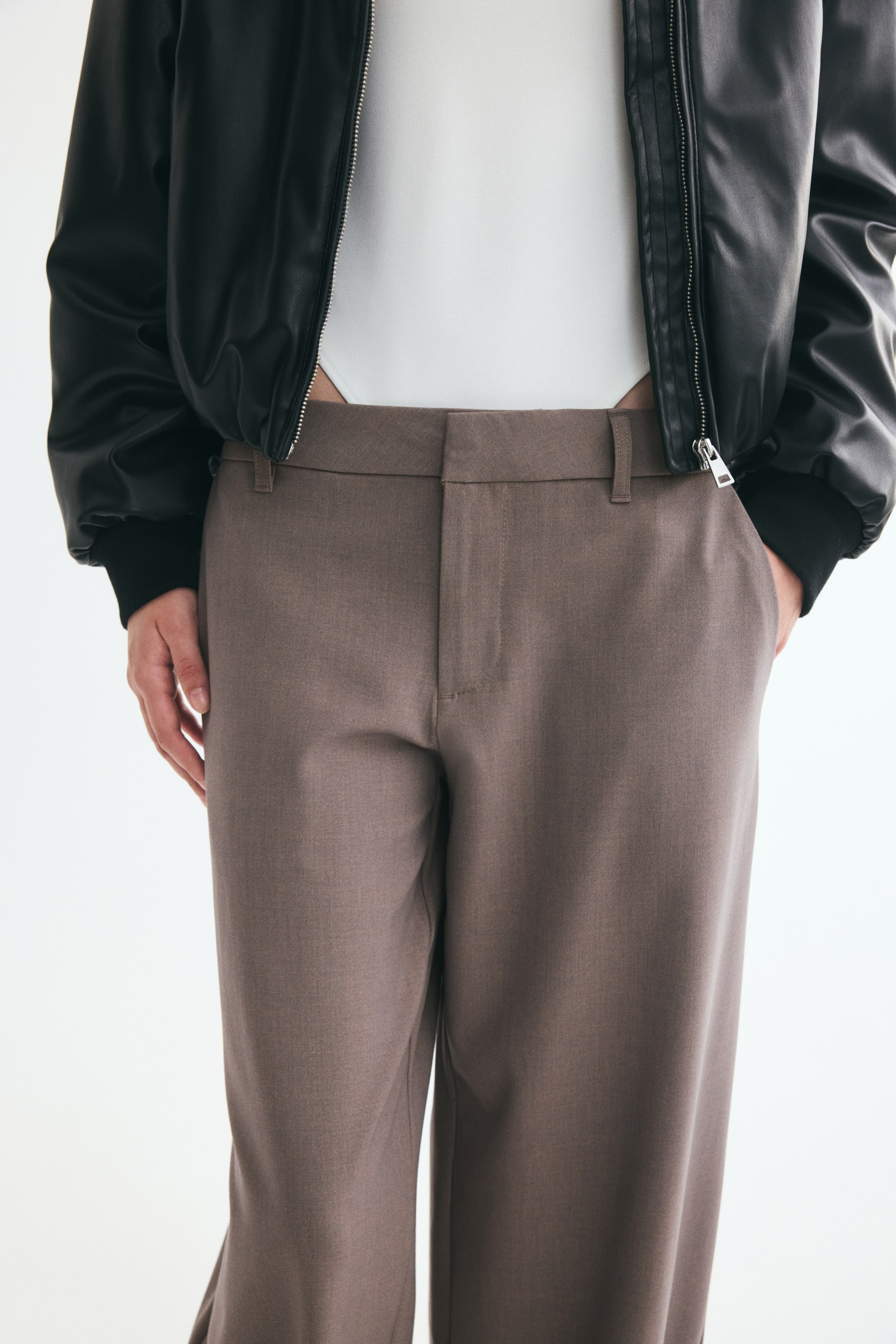Dressy Barrel-Leg Pants