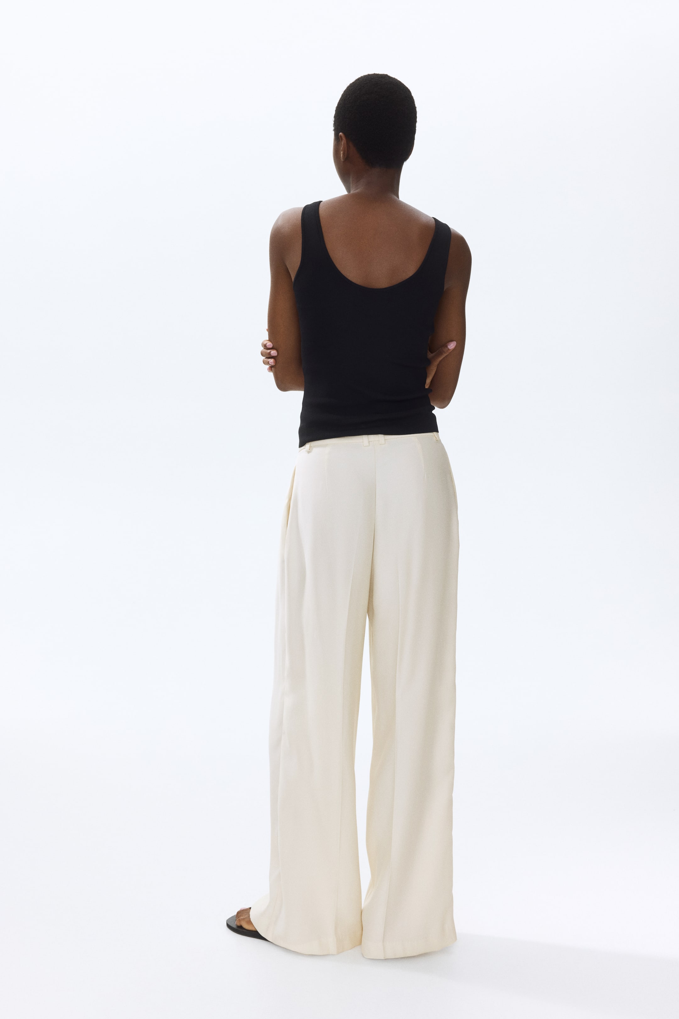Wide-Leg Dress Pants