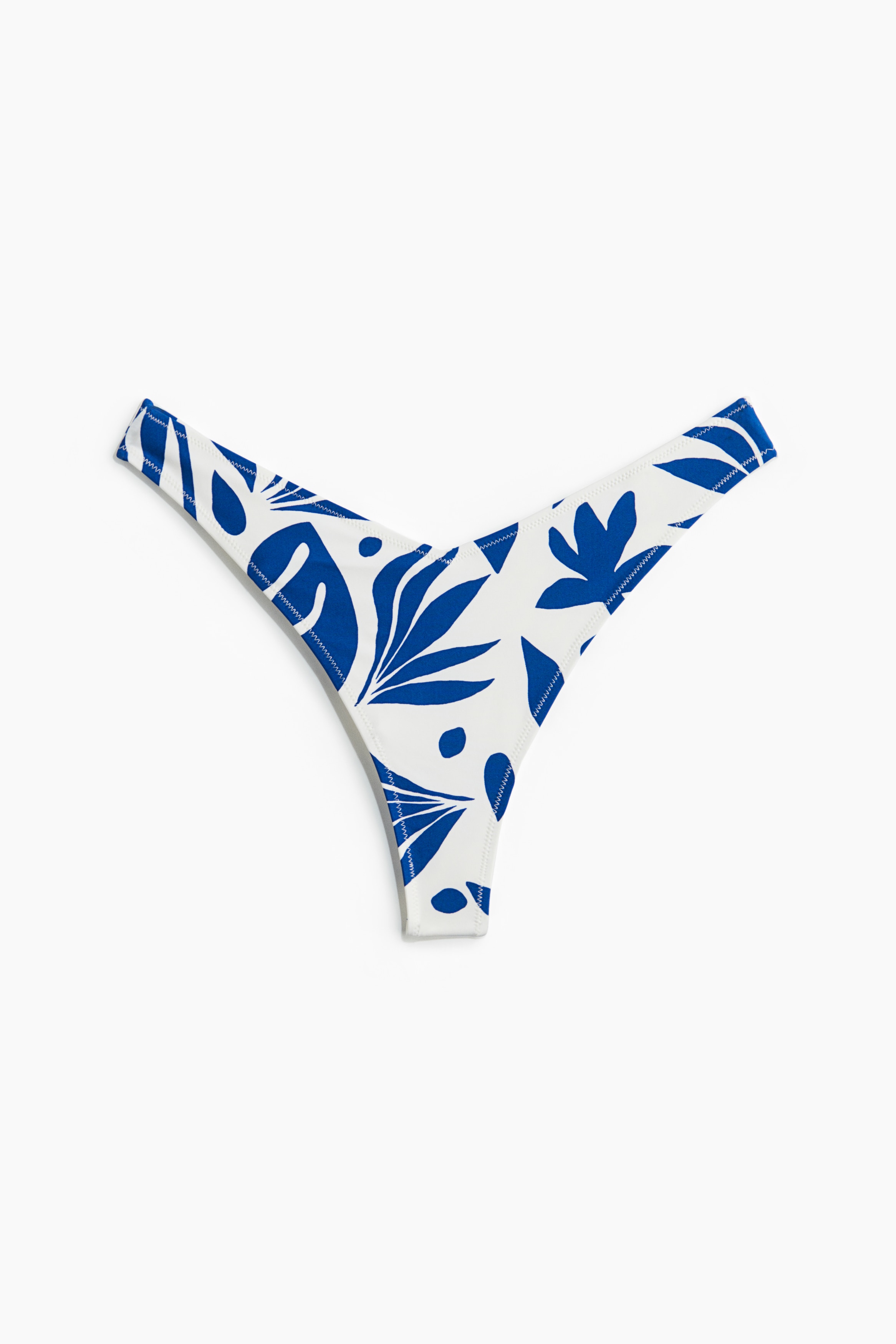 Cueca de biquíni Thong - Branco/Padrão azul/Bege claro/Tie-dye/Vermelho vivo/Azul/Castanho/Padrão leopardo