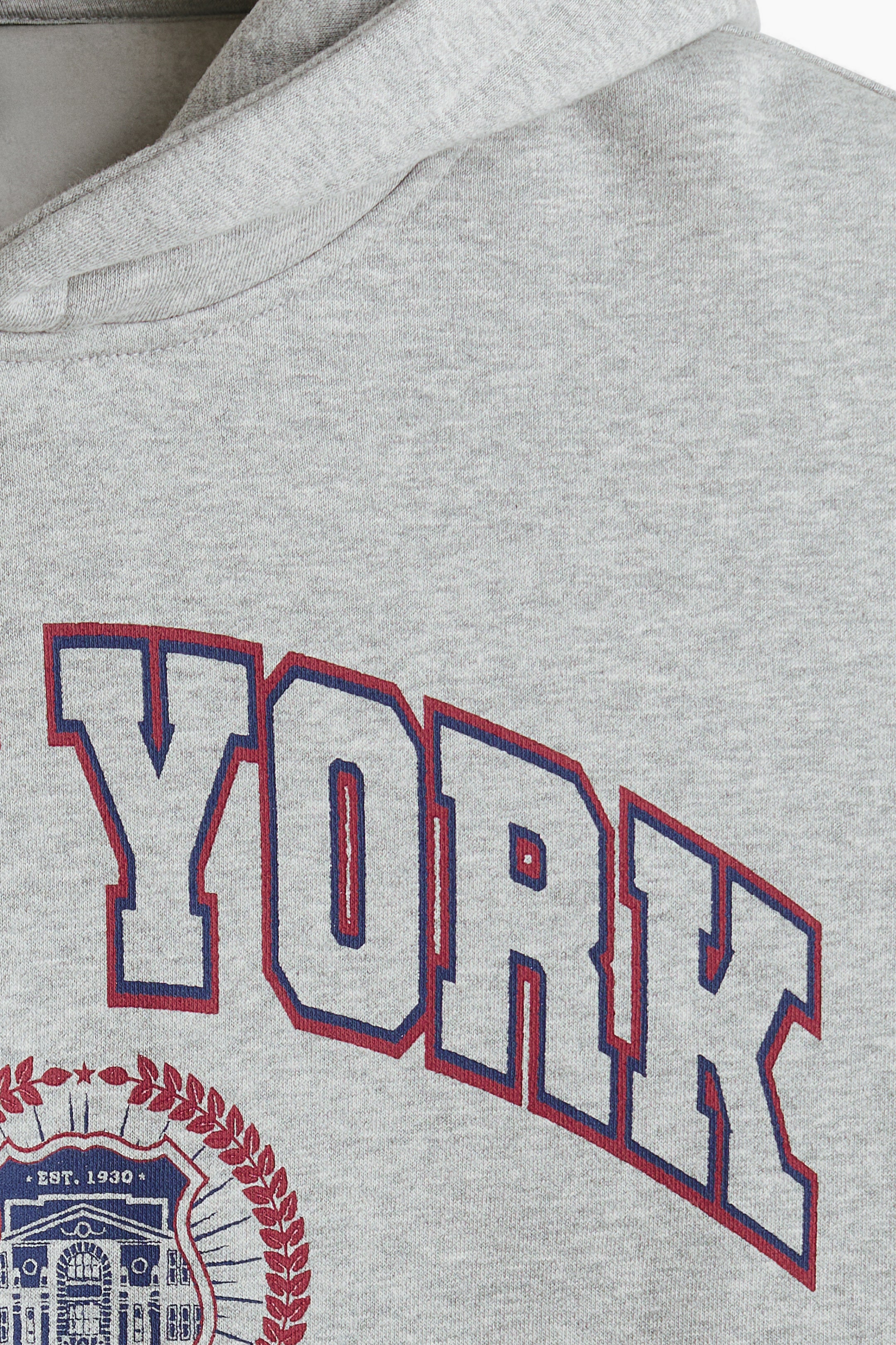 View larger image: Loose fit printed hoodie - Grey marl/New York - Men | H&M IN 7