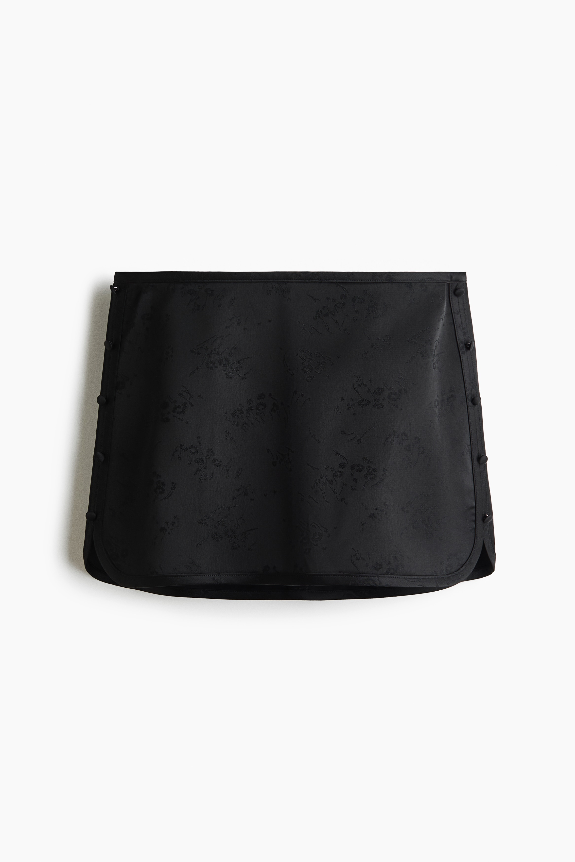 Jacquard-Weave Skort - Black