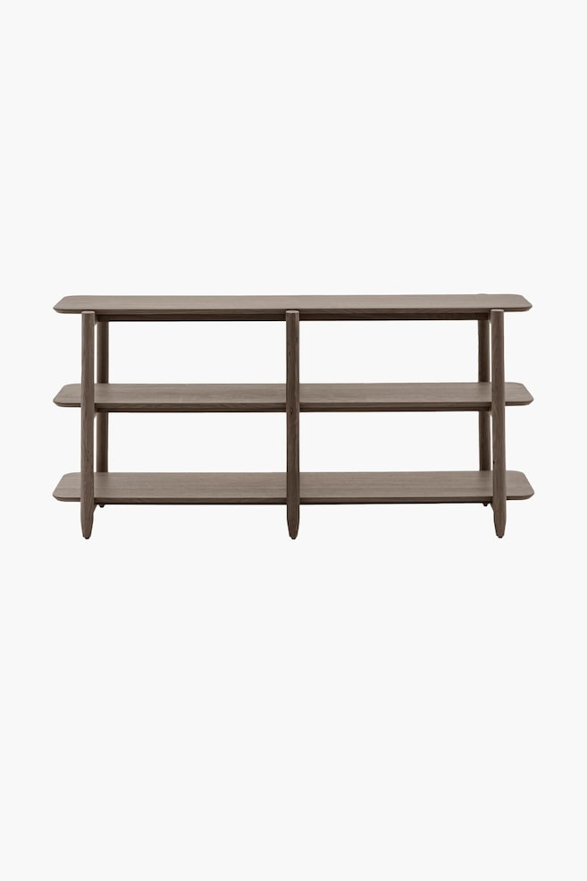 Wood Veneer Display Shelves - Wide - Smoked - 1