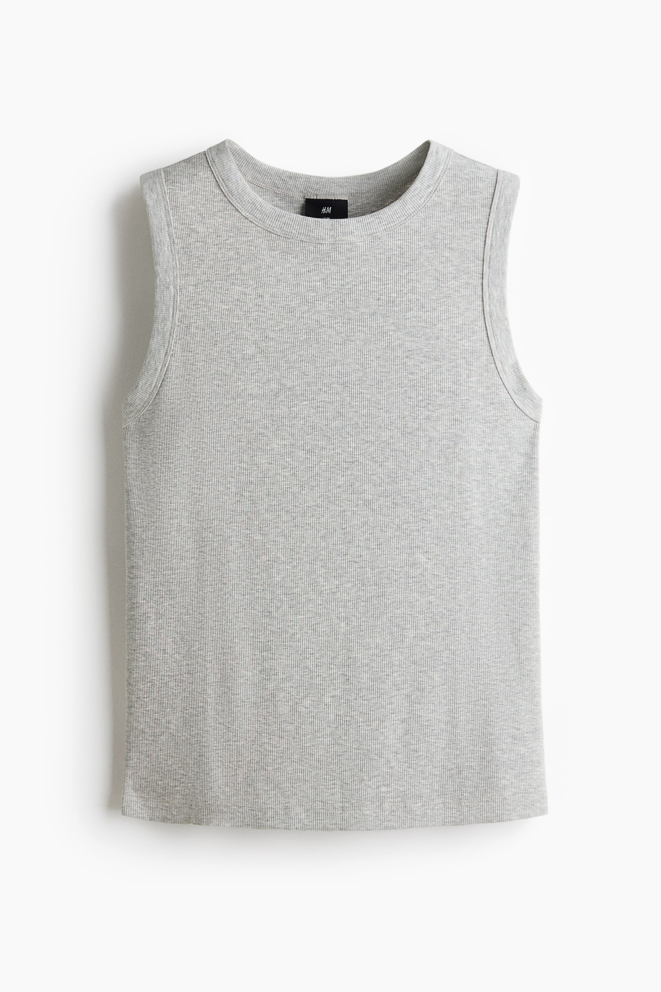 Slim-Fit Ribbed Tank Top