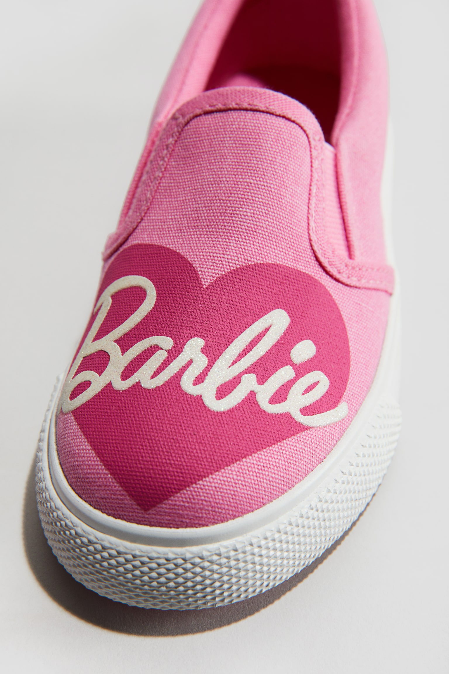 Printed canvas slip-on trainers - Pink/Barbie/Pink/Pokémon - 3