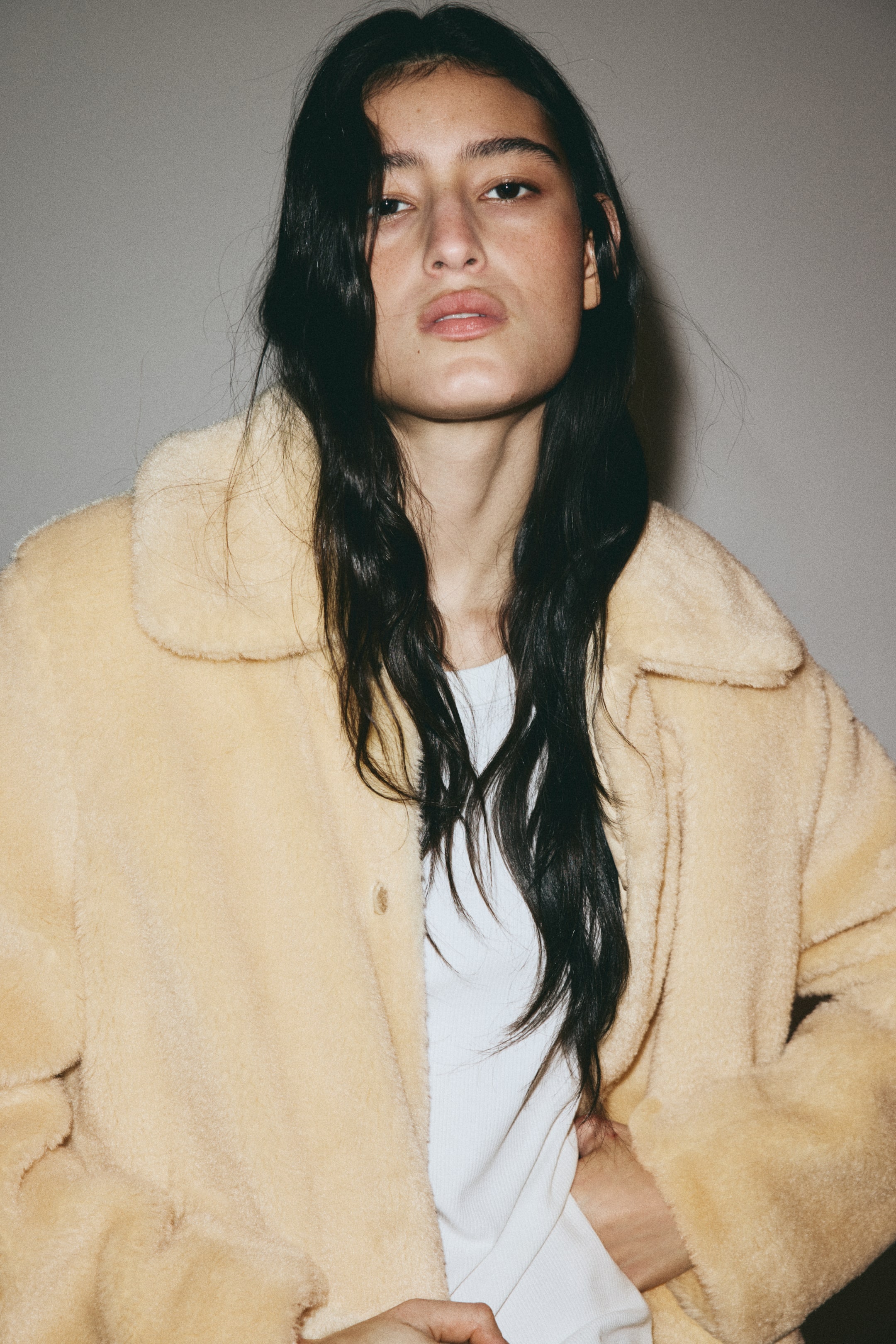 View larger image: Pile jacket - Beige - Ladies | H&M IN 1