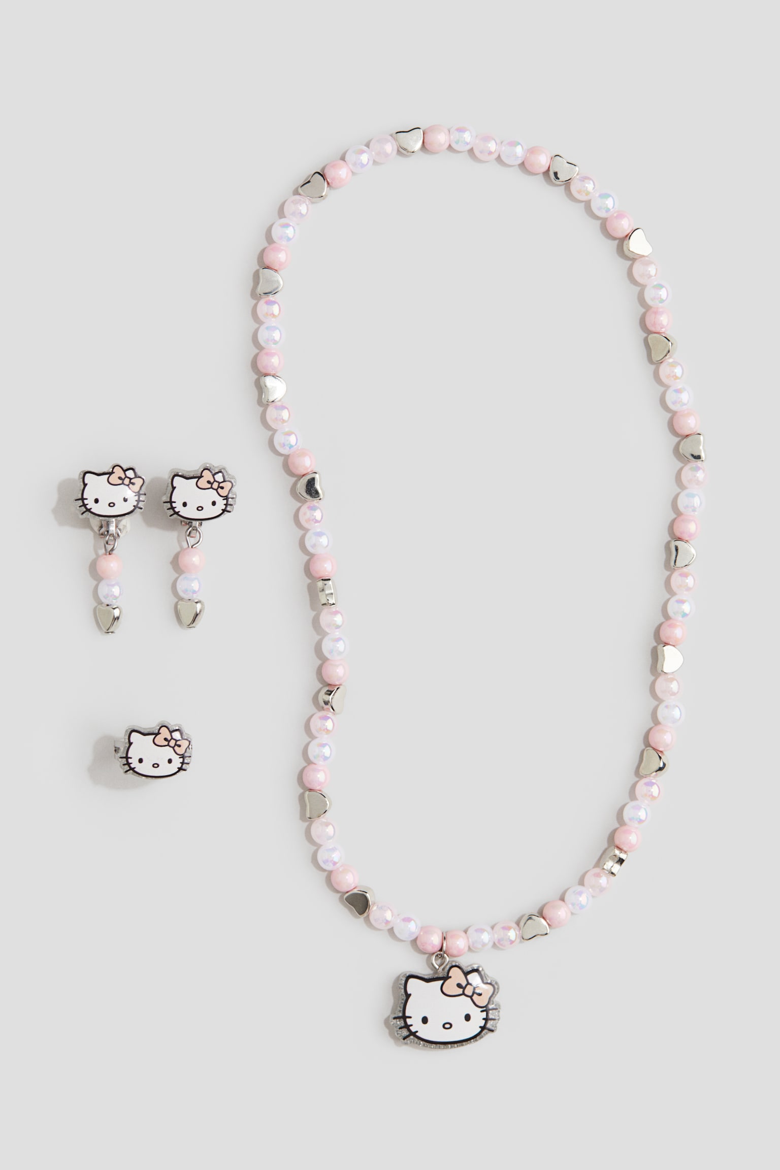 3-piece jewellery set - Pink/Hello Kitty/Red/Minnie Mouse - 3