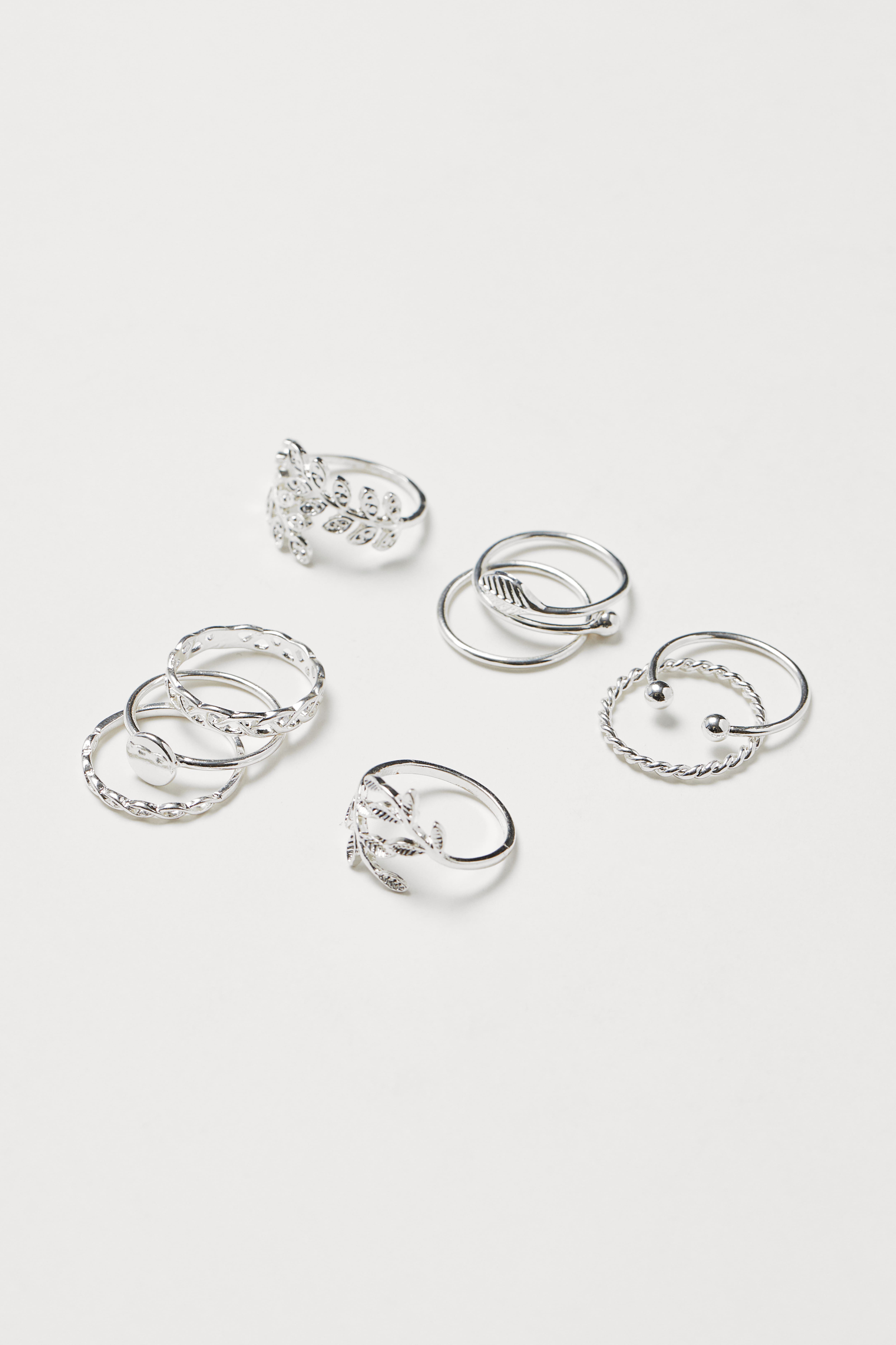 H&m silver rings best sale