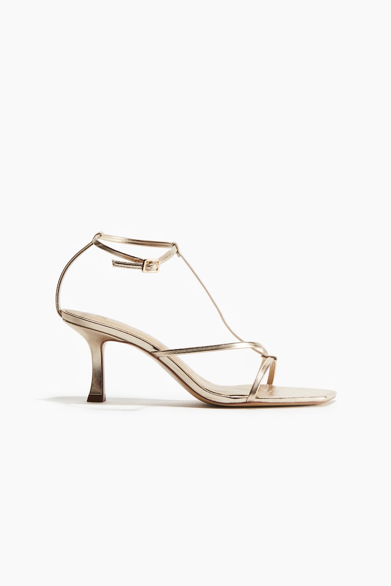 Heeled strappy sandals