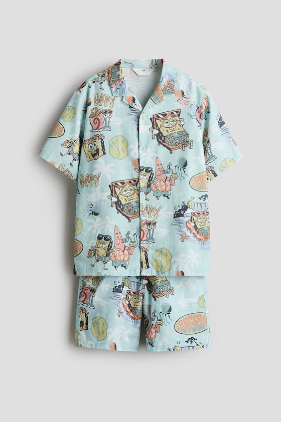 Детские топы H&M 2-Piece Printed Cotton Set