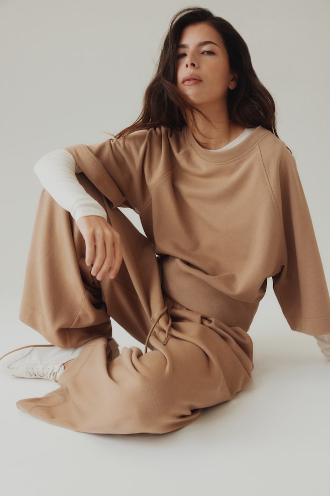 Sweatshirt-Dunkelbeige - 5