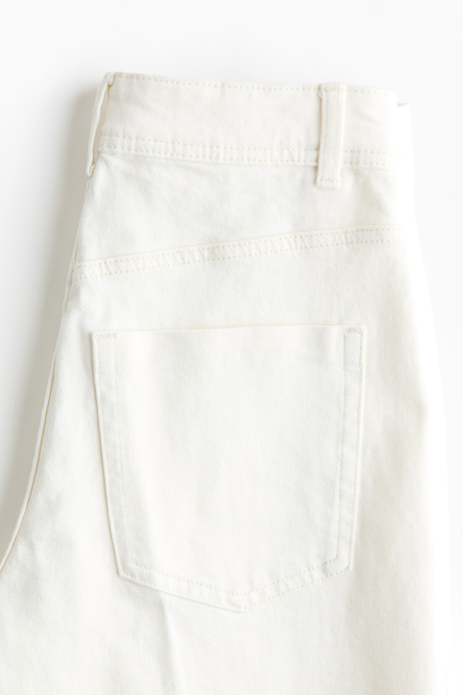 Wide High Jeans - Light beige - 7