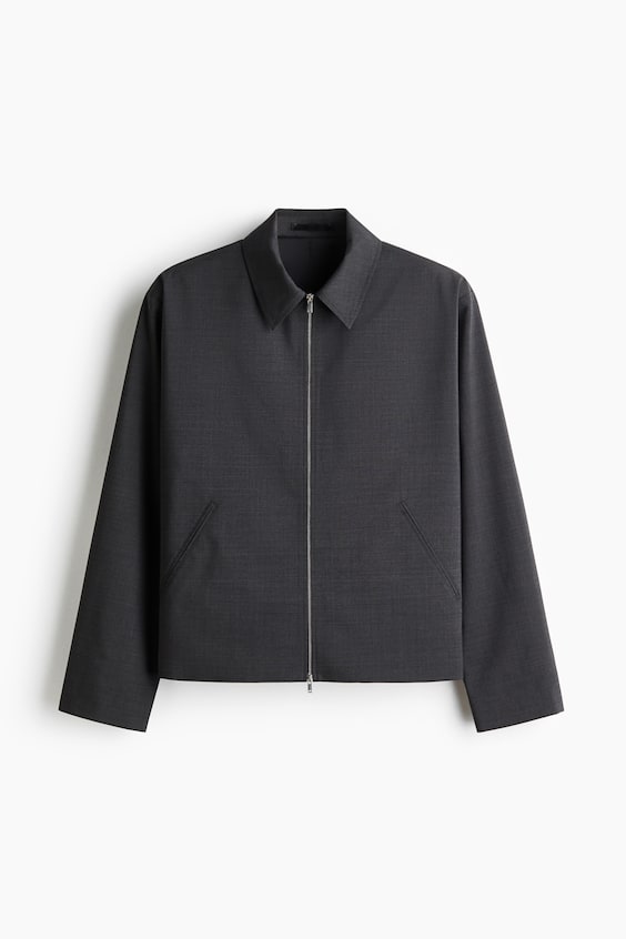 Мужские куртки H&M Wool-Blend Jacket with Collar