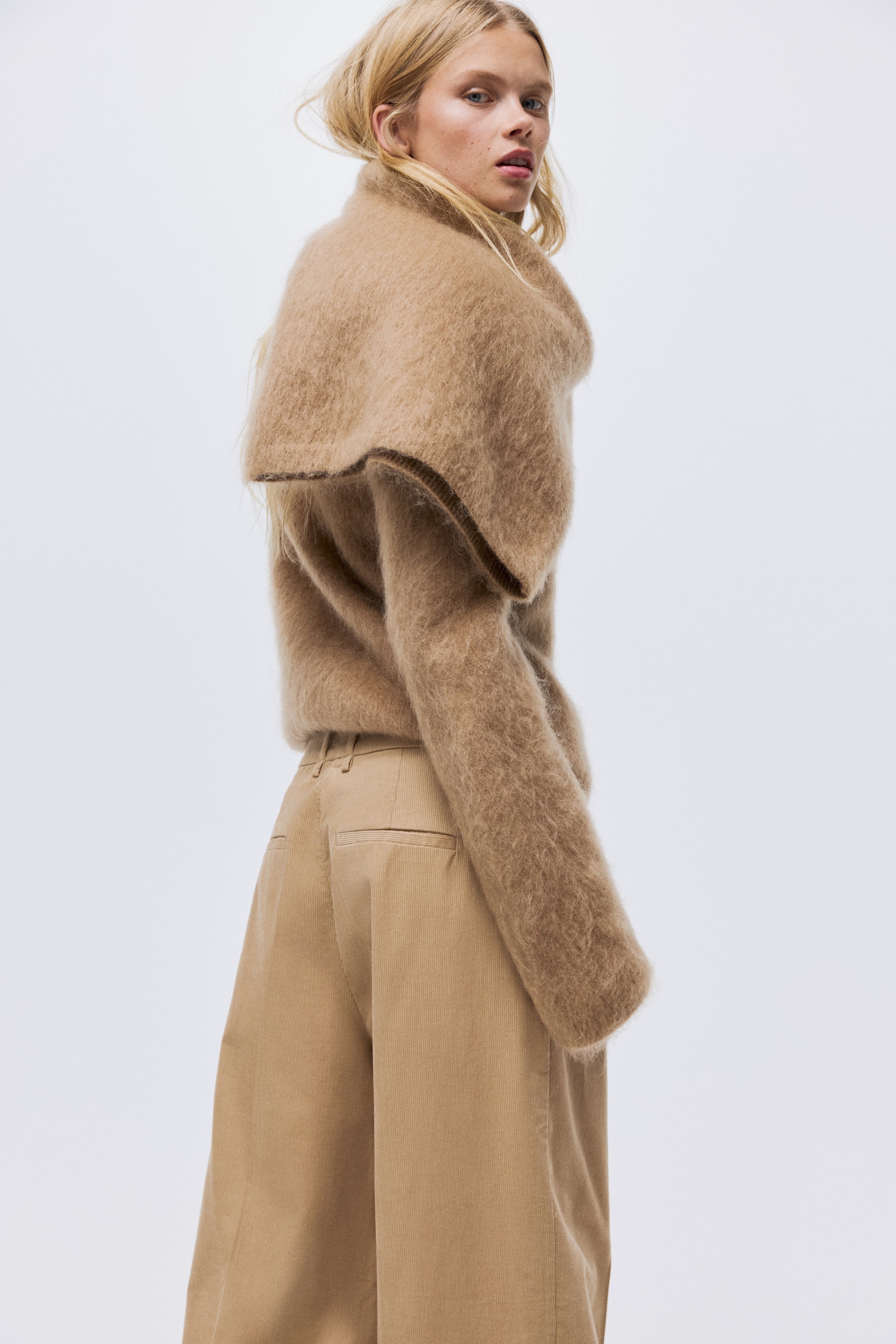 Visualizza immagine più grande: Pantaloni ampi in velluto a coste - Beige - DONNA | H&M IT 5