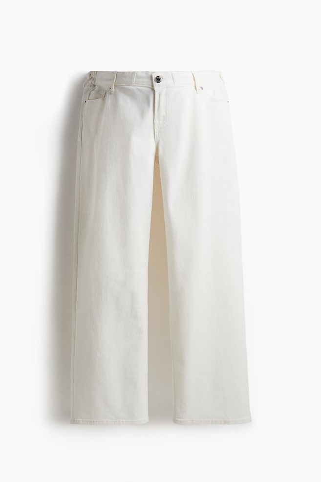 MAMA Before & After Straight Low Ankle Jeans - White/Denim blue/Dark grey/Denim blue/Light denim blue - 1