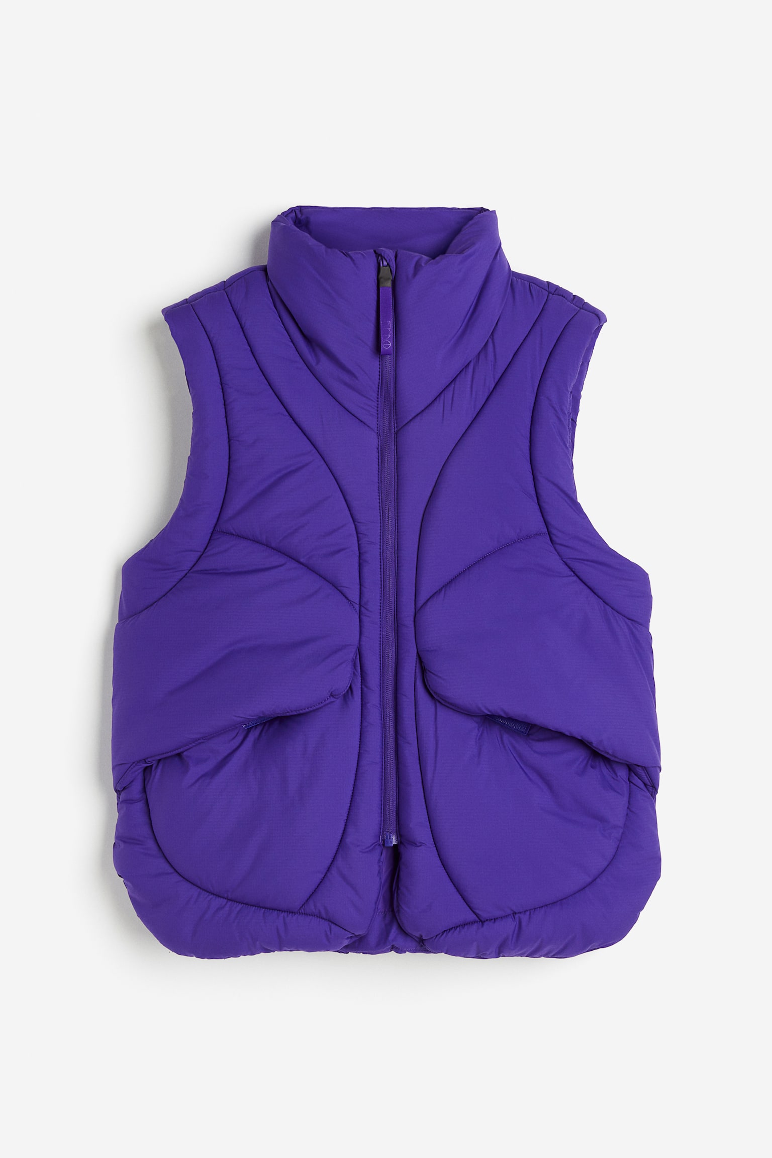 Quilted Activewear Vest In ThermoMove™ - Bright purple/Black - 1