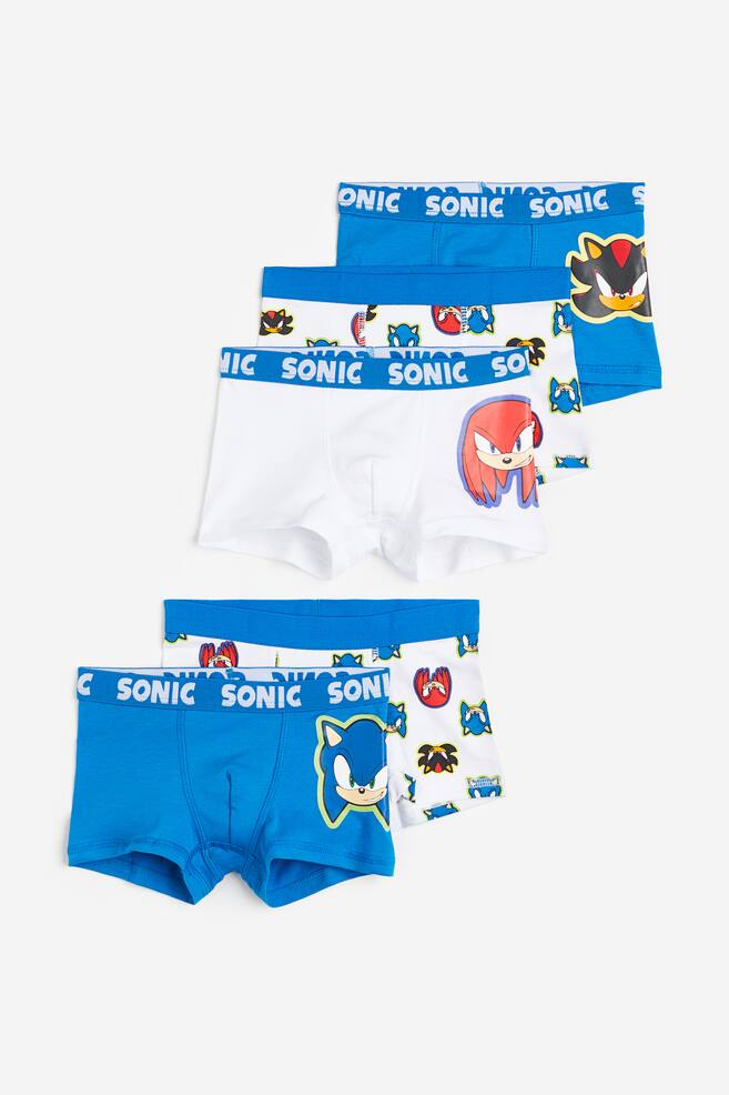 5-pack boxer shorts - Bright blue/Sonic the Hedgehog/White/Marvel Comics/Turquoise/Pokémon/Red/Spider-Man/dc/dc/dc - 1