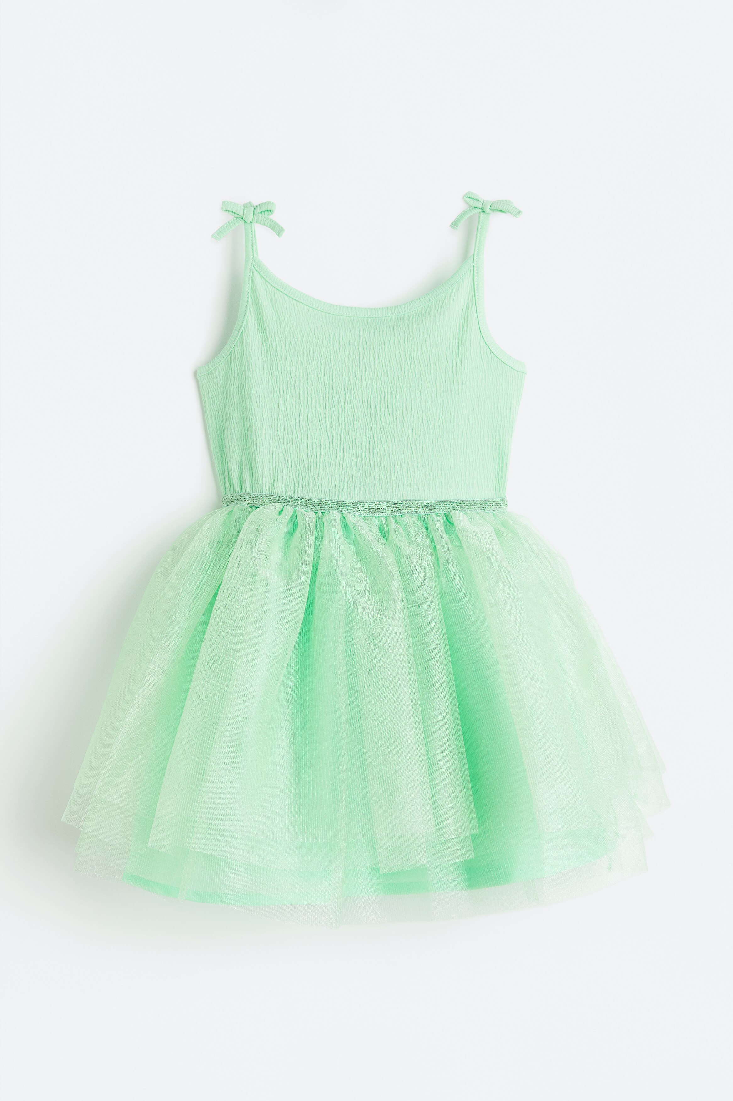 h&m green tulle dress H&M Conscious Collection Tulle Dress in Green UFO No More